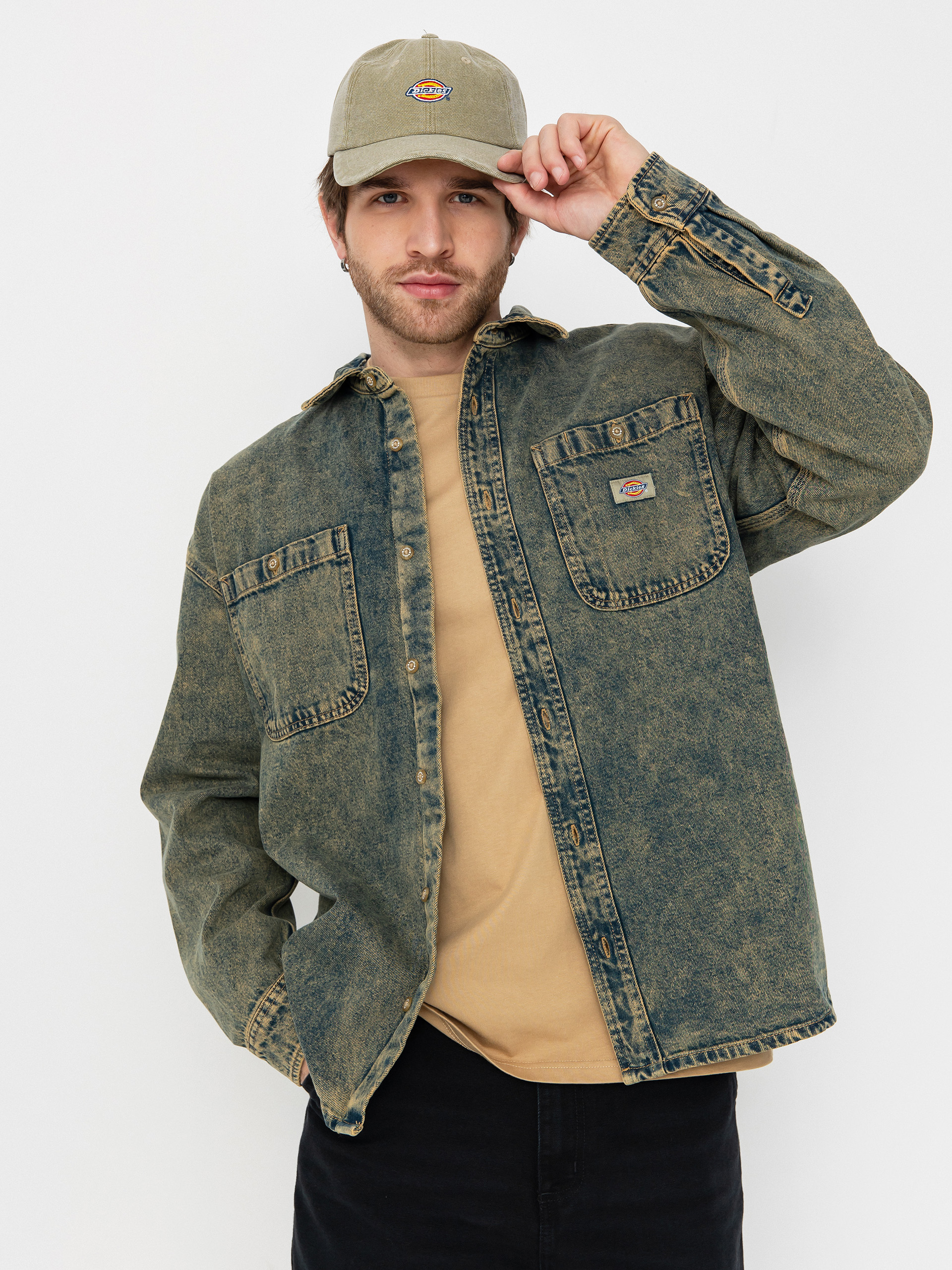 Dickies Houston Hemd (yellow fade indigo)