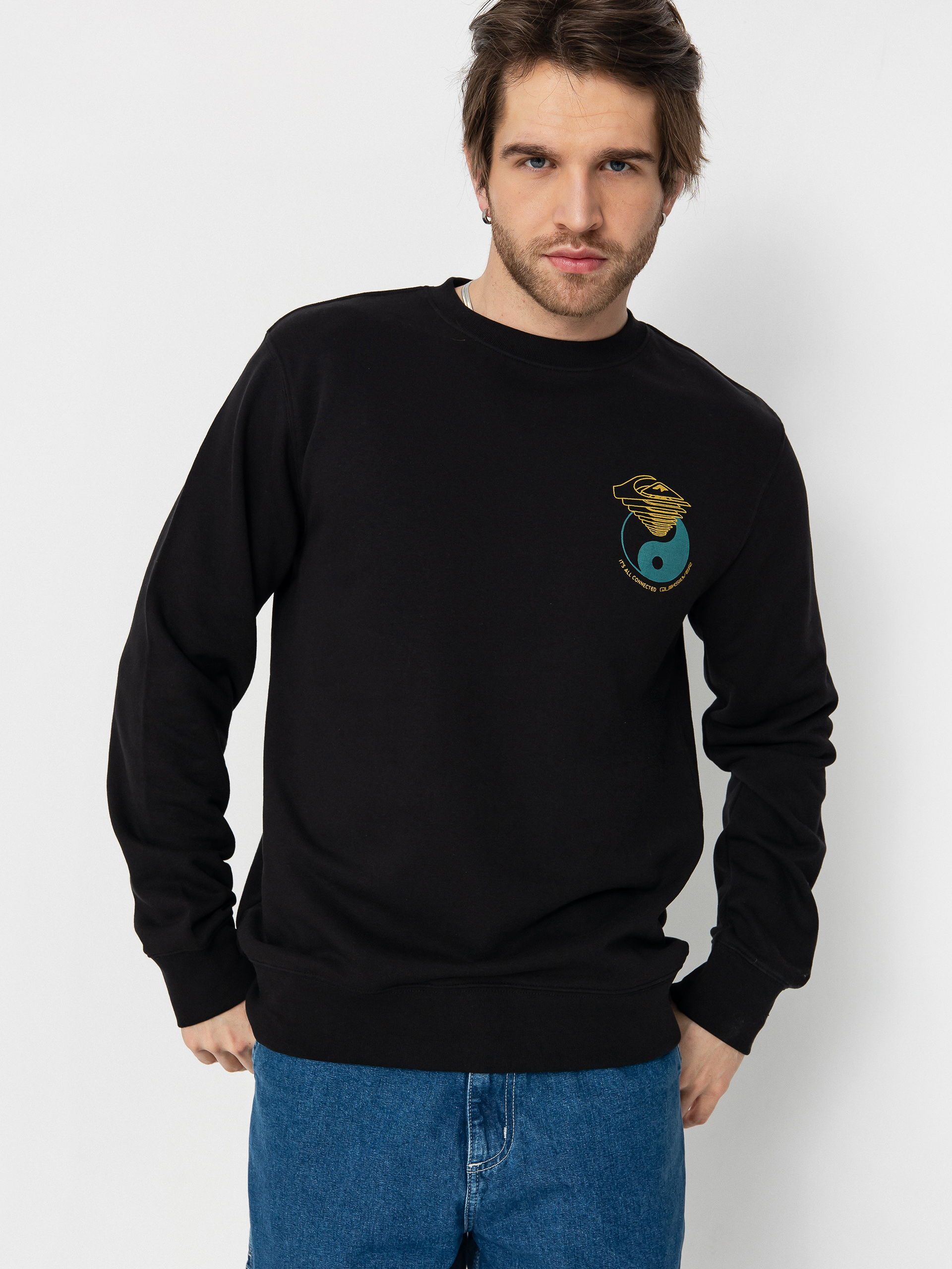 Quiksilver Graphic Mix Sweatshirt (black)