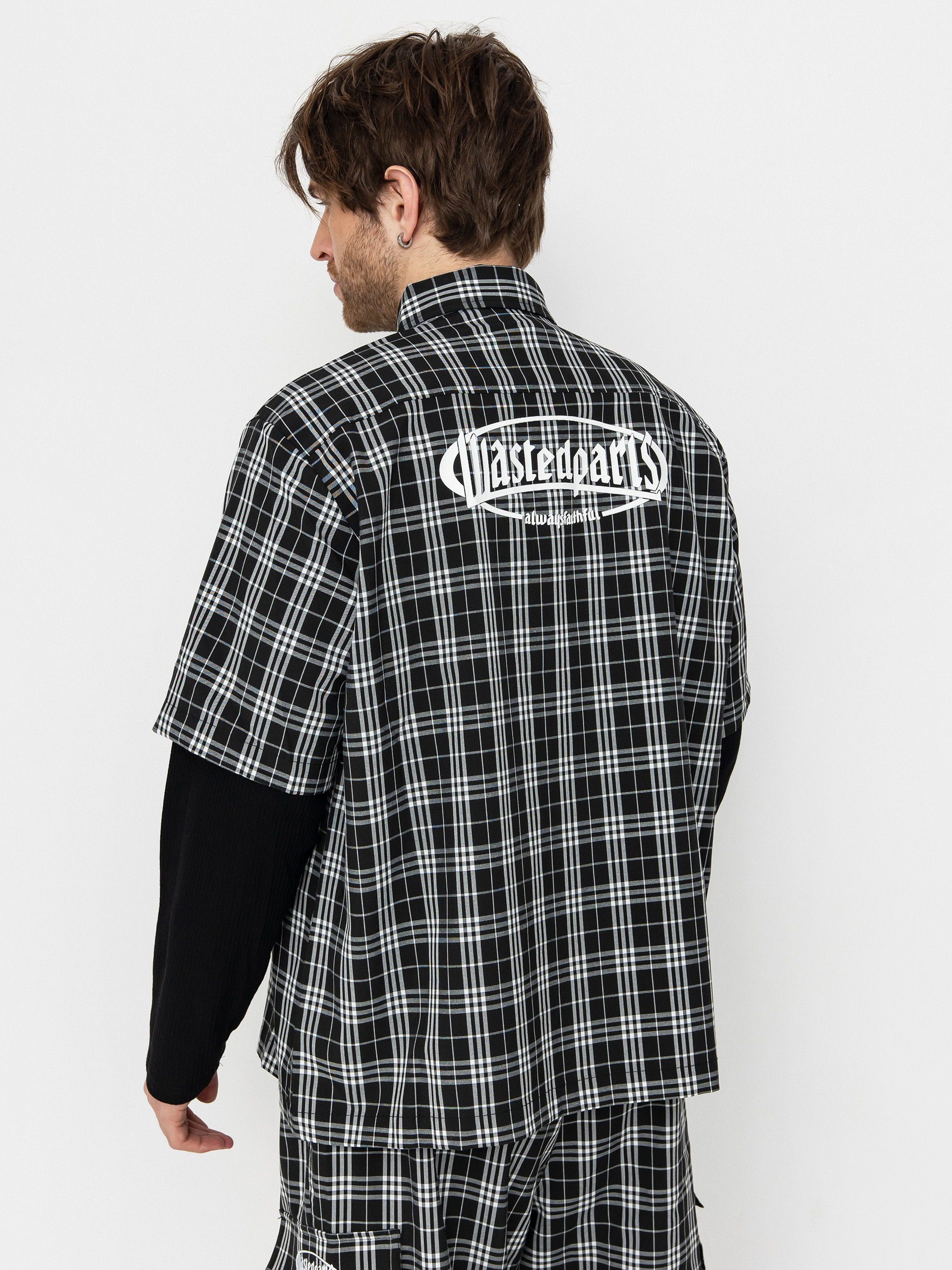 Wasted Paris Yard Tartan Shirt Age Shirt (black/white)