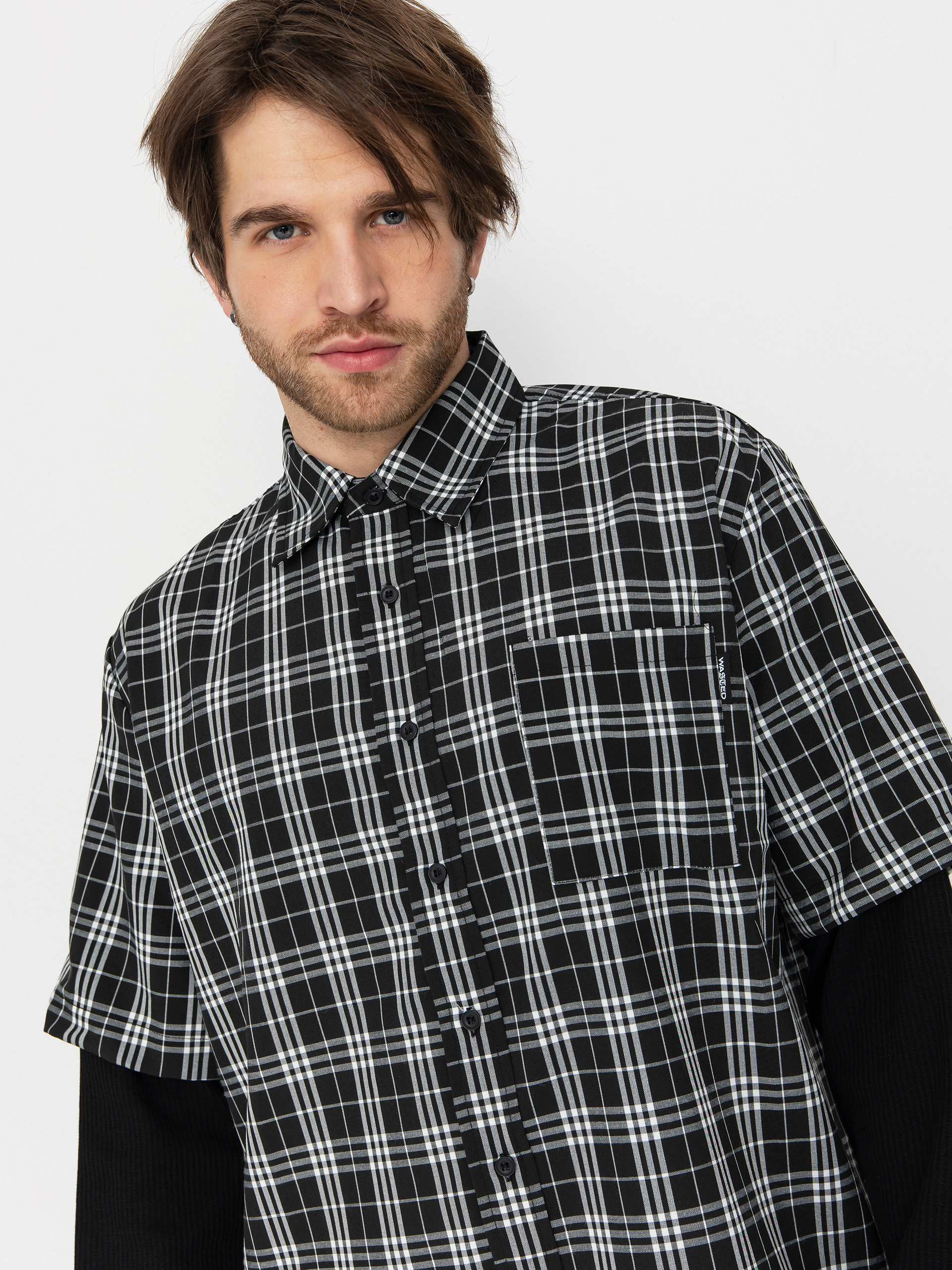 Wasted Paris Yard Tartan Shirt Age Hemd (black/white)