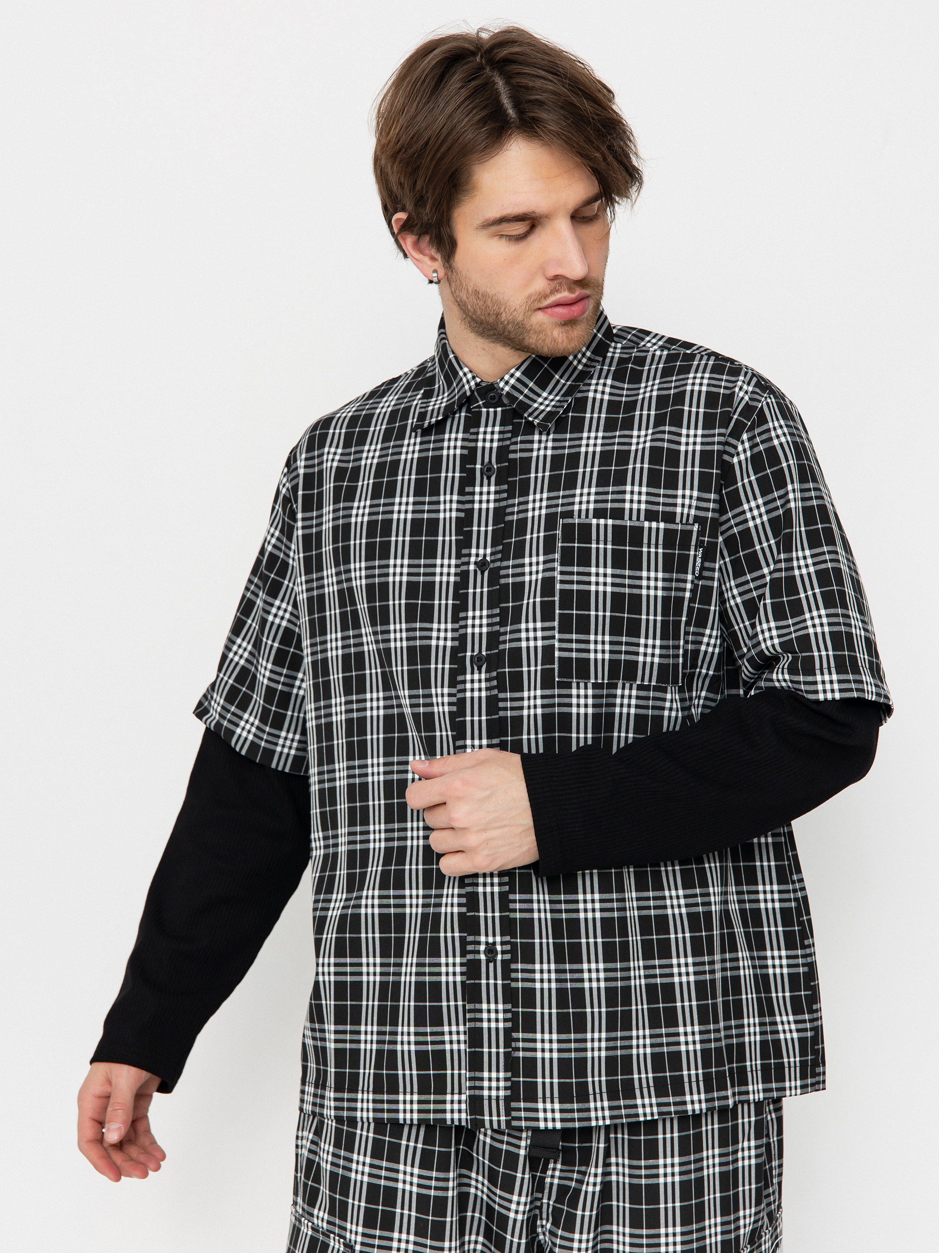 Wasted Paris Yard Tartan Shirt Age Hemd (black/white)