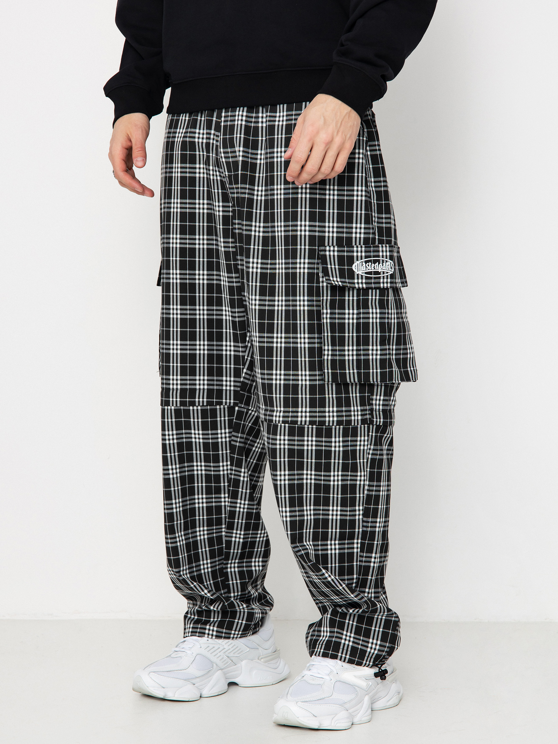 Wasted Paris Yard Tartan Hunter Pants (black/white)