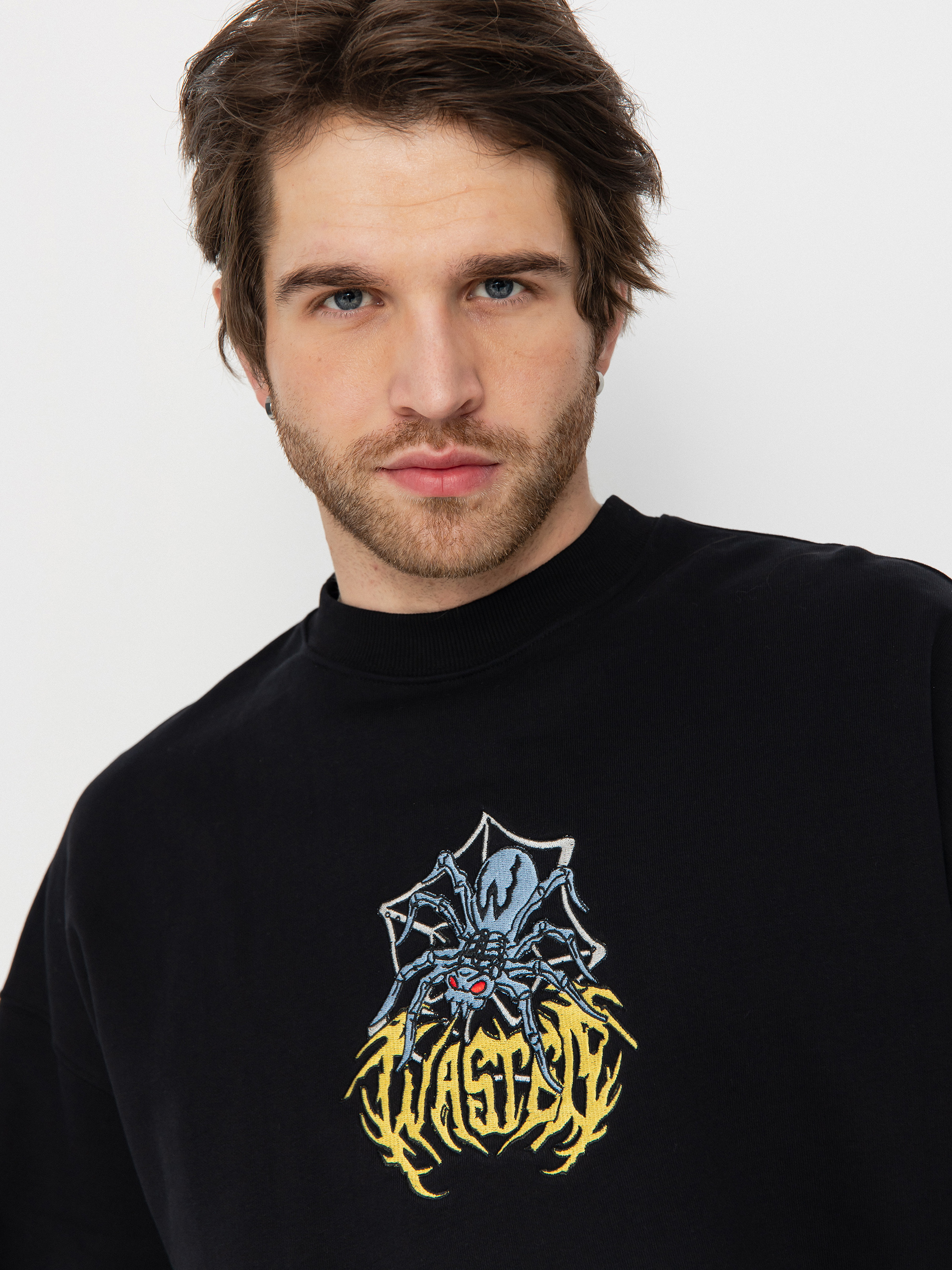 Wasted Paris Prey Boxy Sweatshirt (black)