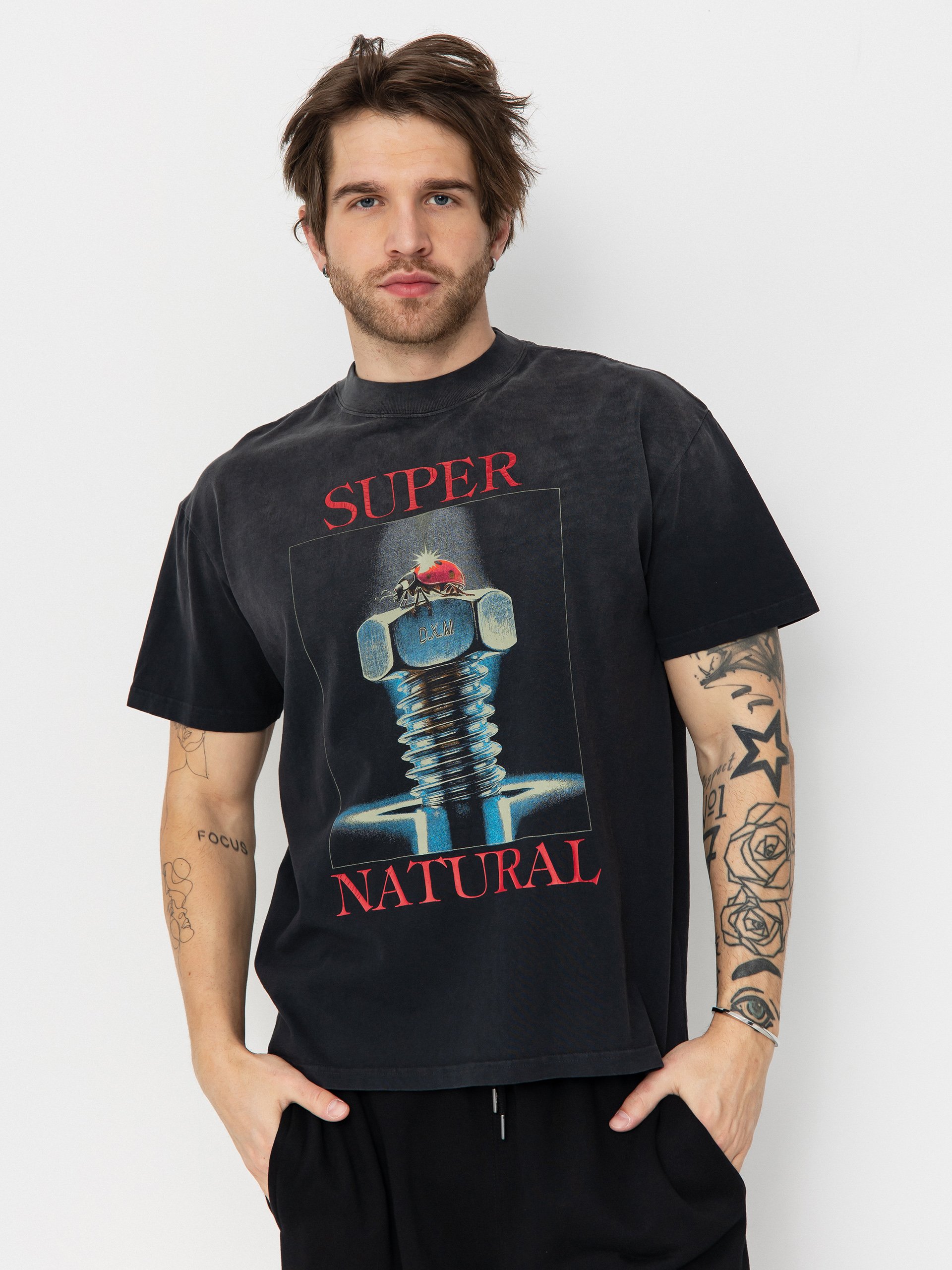 Deus Ex Machina Divine Connection T-Shirt grey (anthracite)