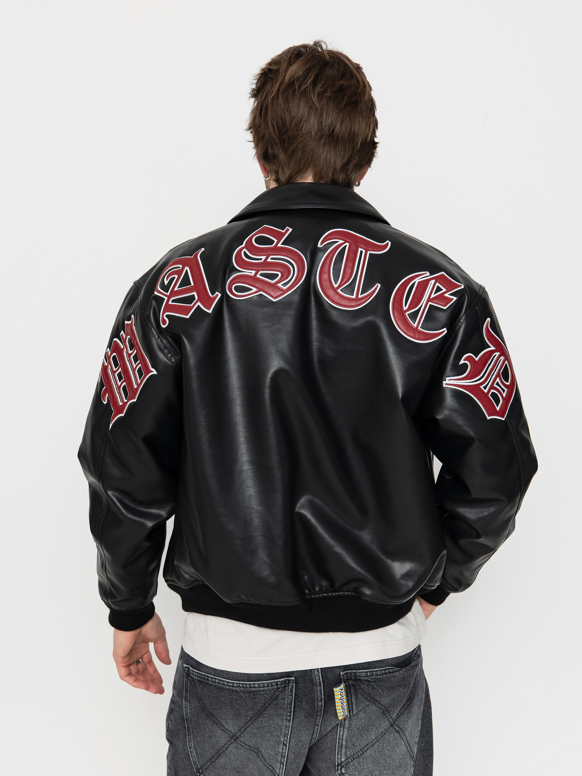 Wasted Paris Kingdom Curve Varsity Jacket (black)