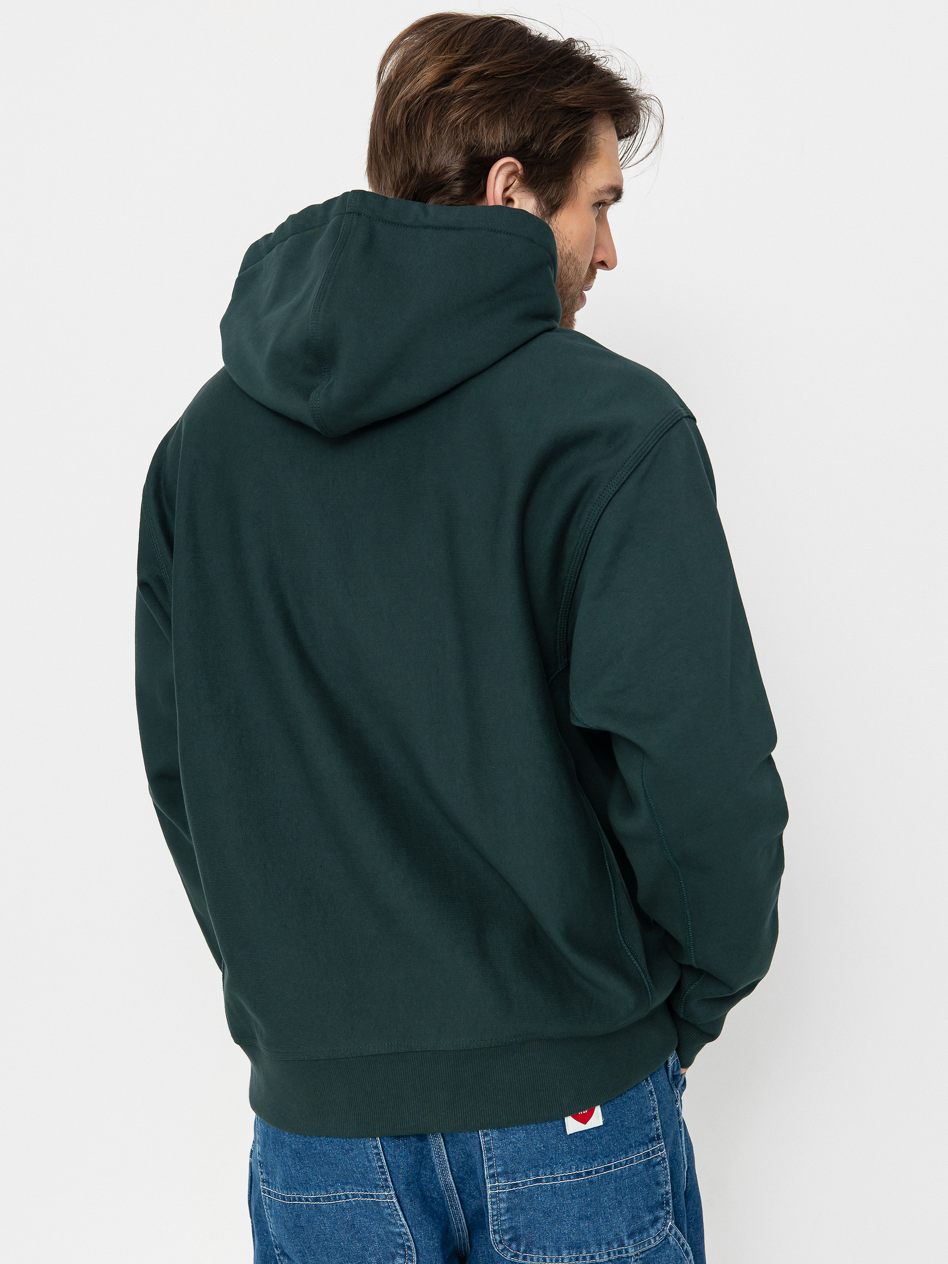 Carhartt WIP American Script HD Hoodie (conifer)