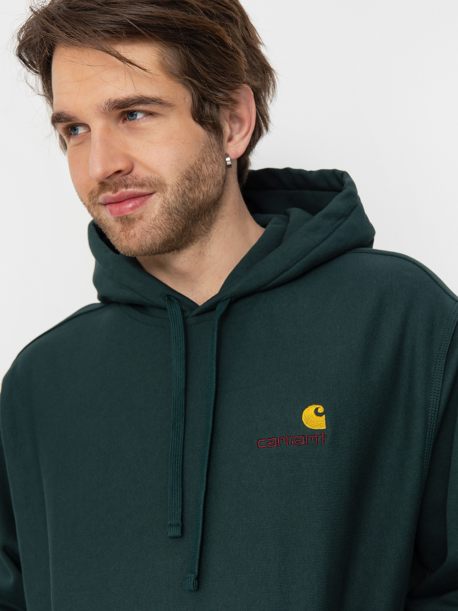 Carhartt WIP American Script HD Hoodie (conifer)
