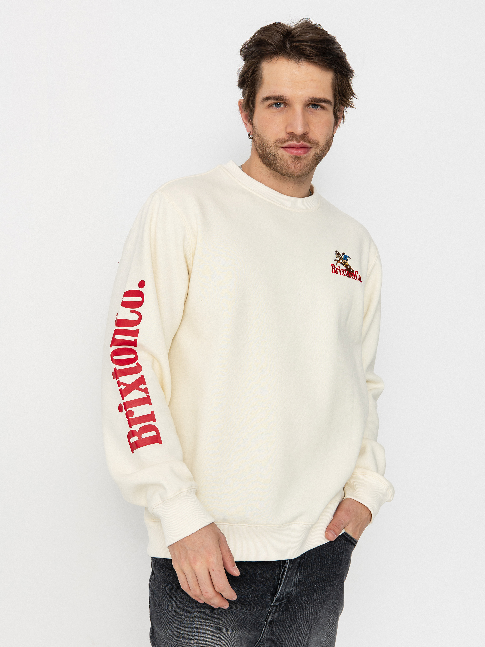 Brixton Inwood Crew Sweatshirt (egret white)