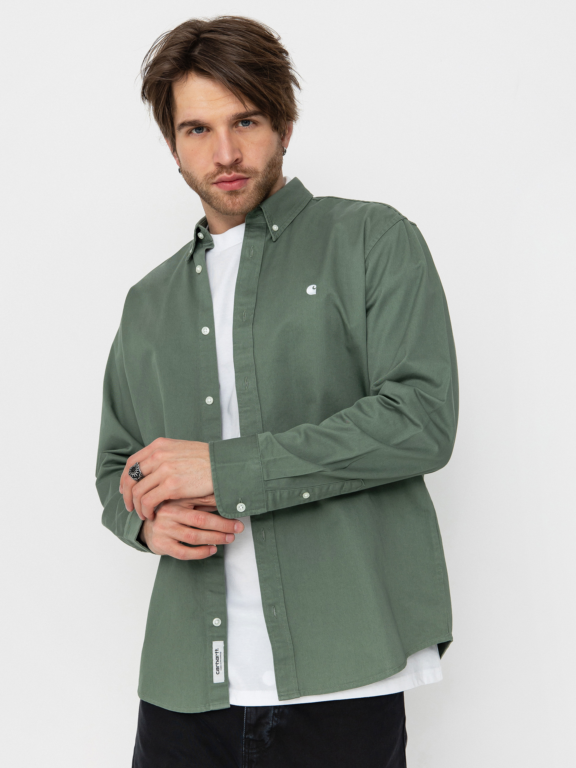 Carhartt WIP Madison Hemd (park/white)