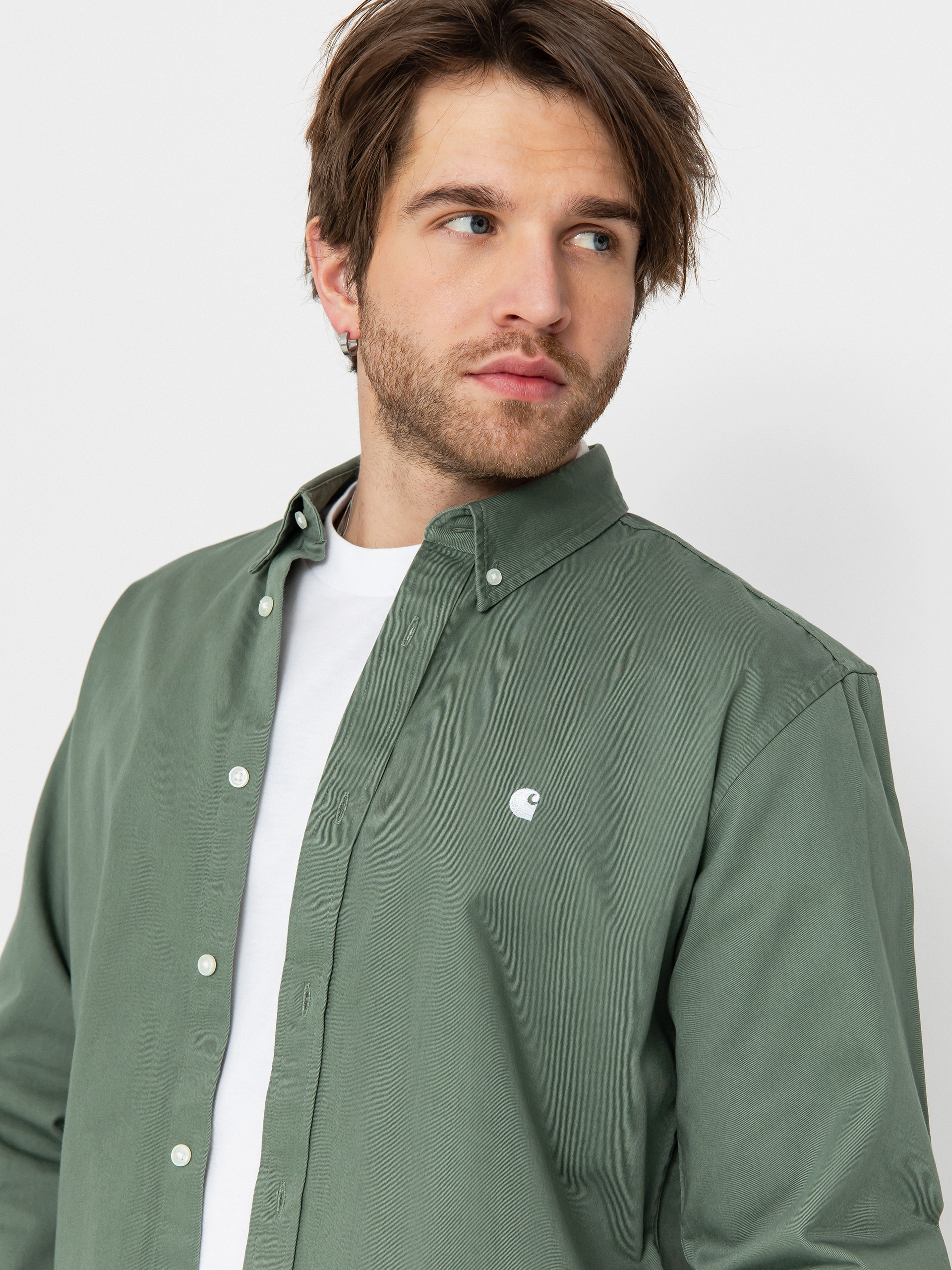 Carhartt WIP Madison Hemd (park/white)