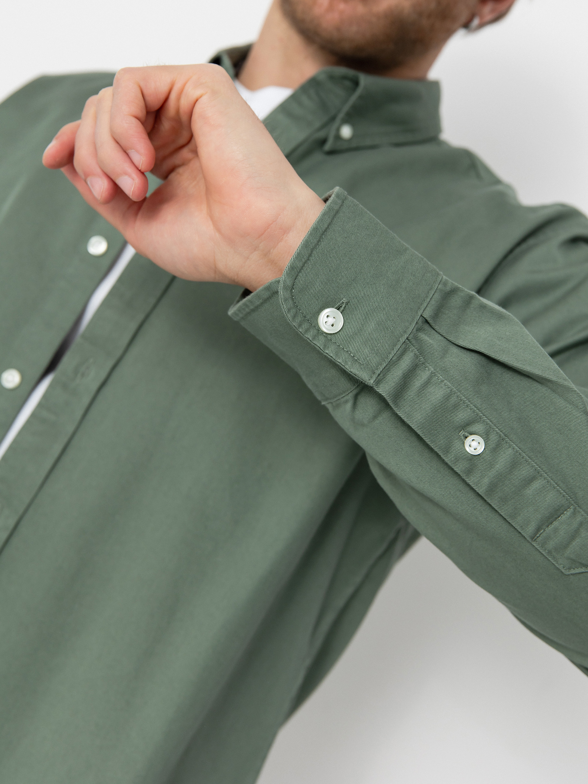 Carhartt WIP Madison Hemd (park/white)