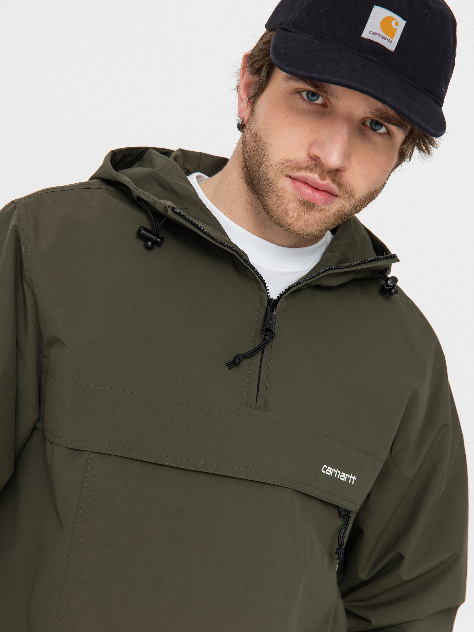 Carhartt WIP Windbreaker Jacket (turtle/white)