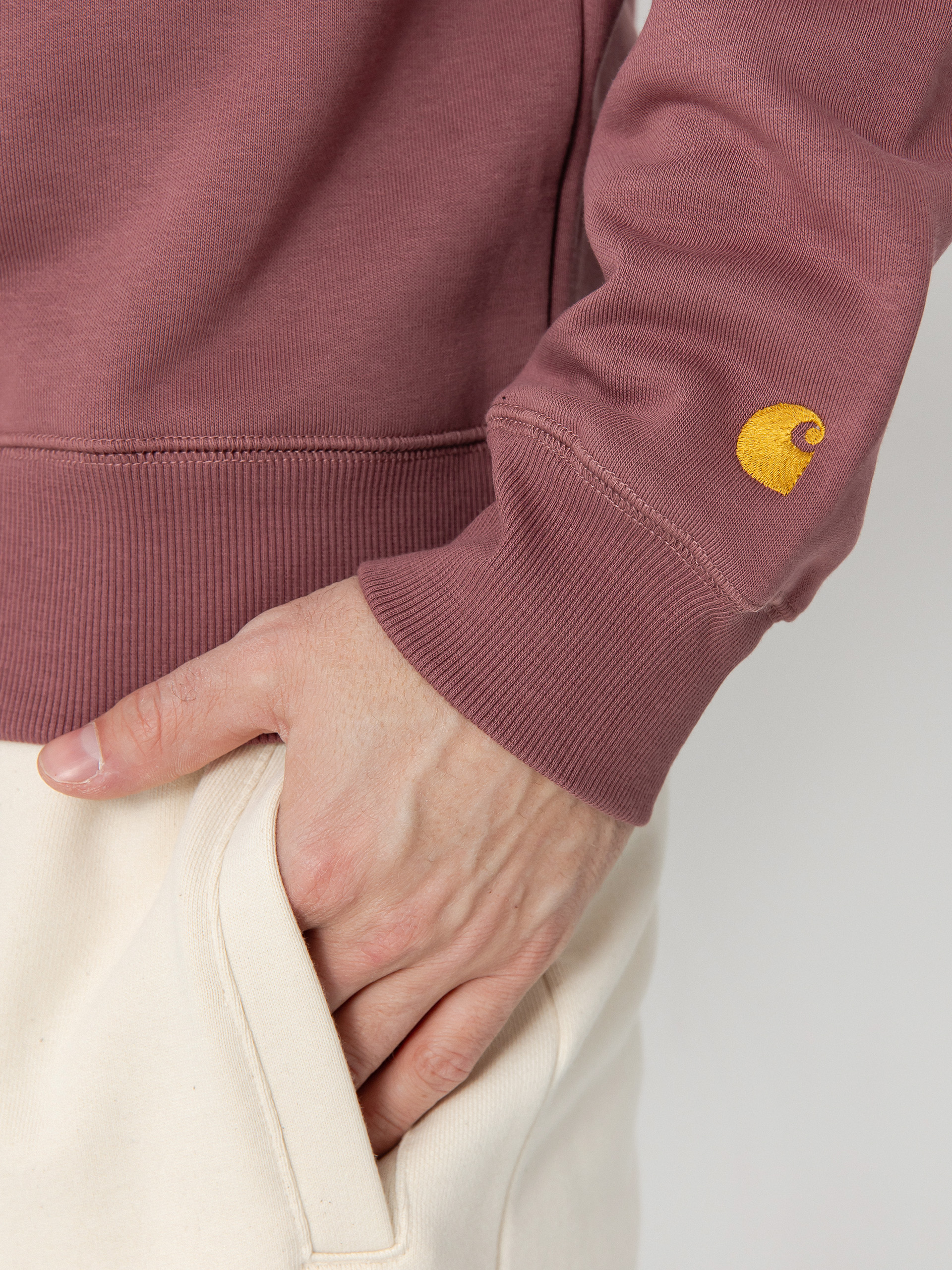 Carhartt WIP Chase Sweatshirt (dusky pink/gold)