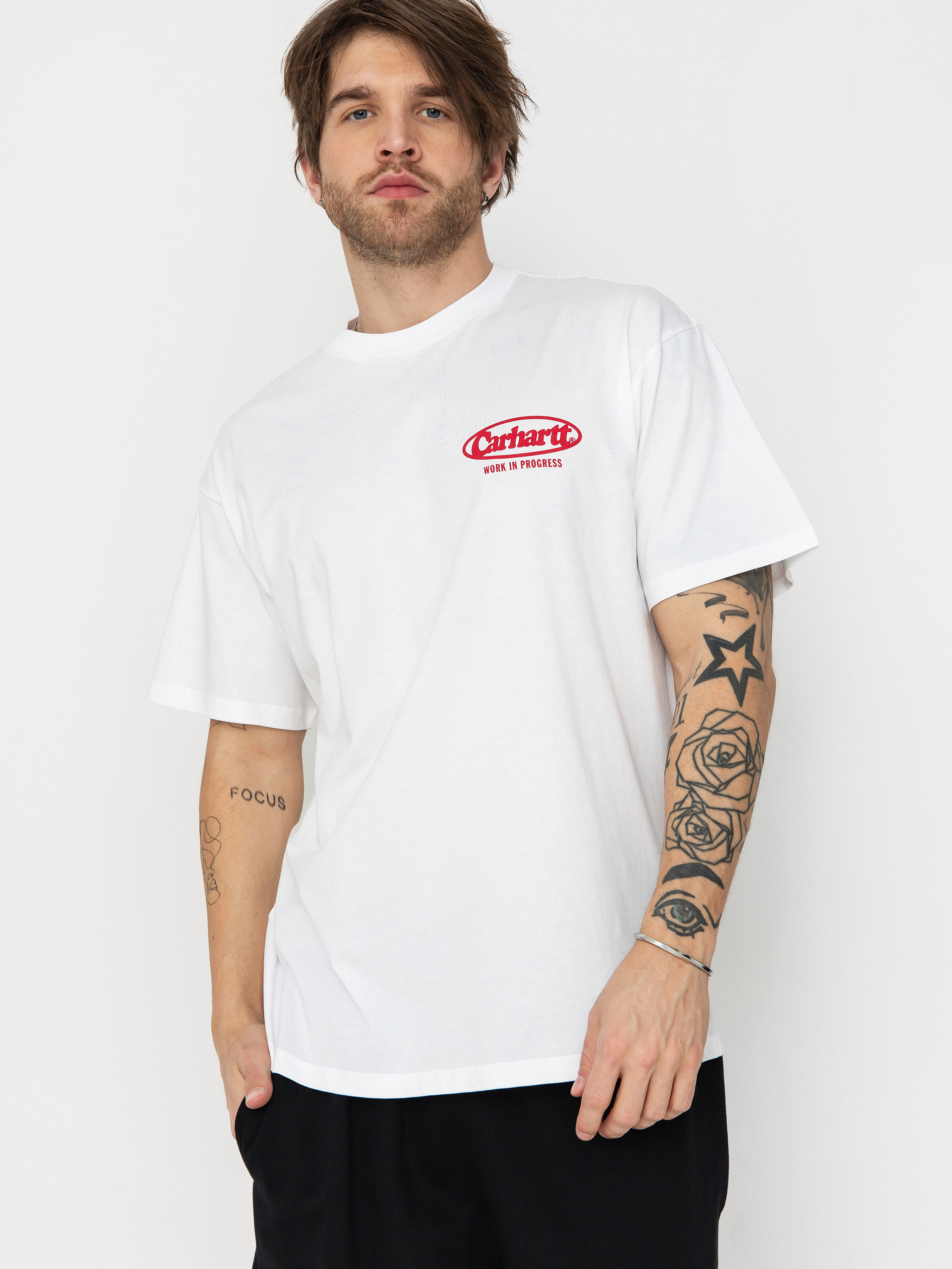 Carhartt WIP Logo T-Shirt (white)