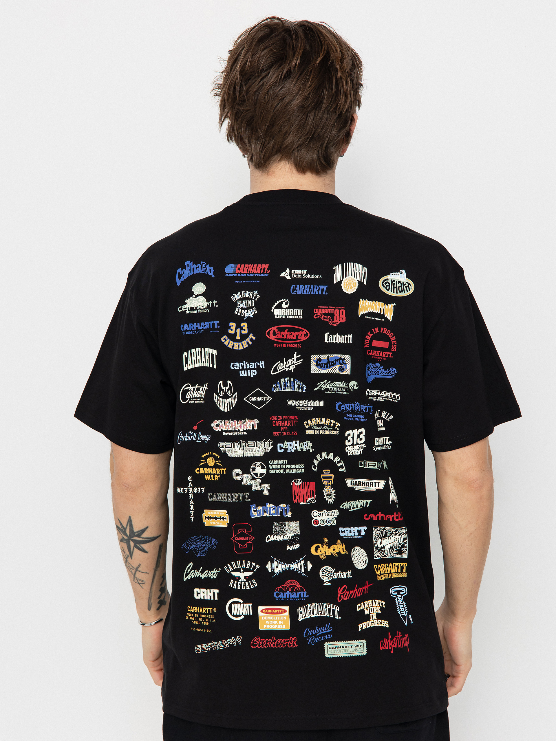 Tシャツ・カットソー Carhartt Wip T-Shirt With Logo Carhartt WIP Logo T-Shirt - black (black)