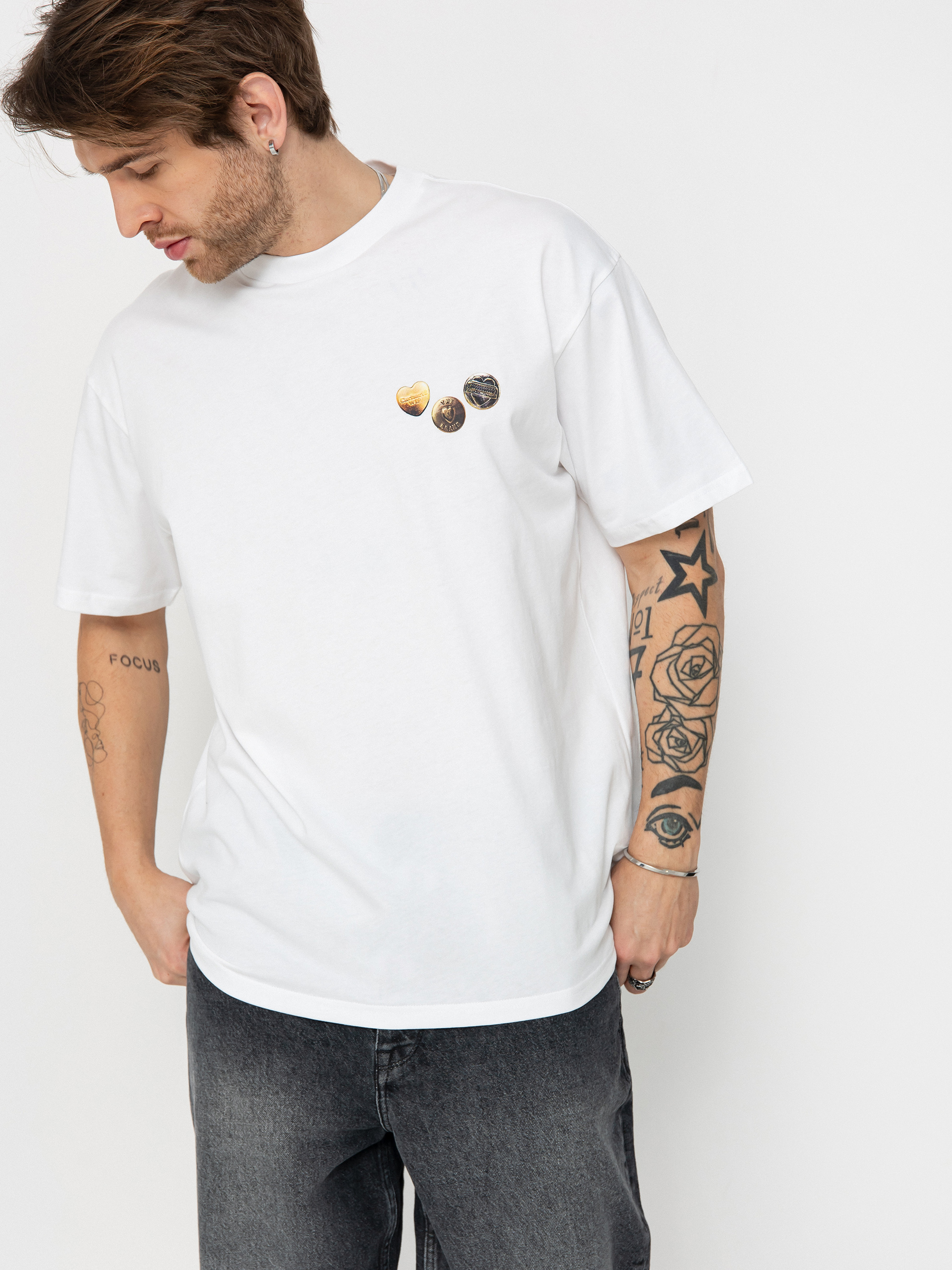 Carhartt WIP T-Shirt Button (white)