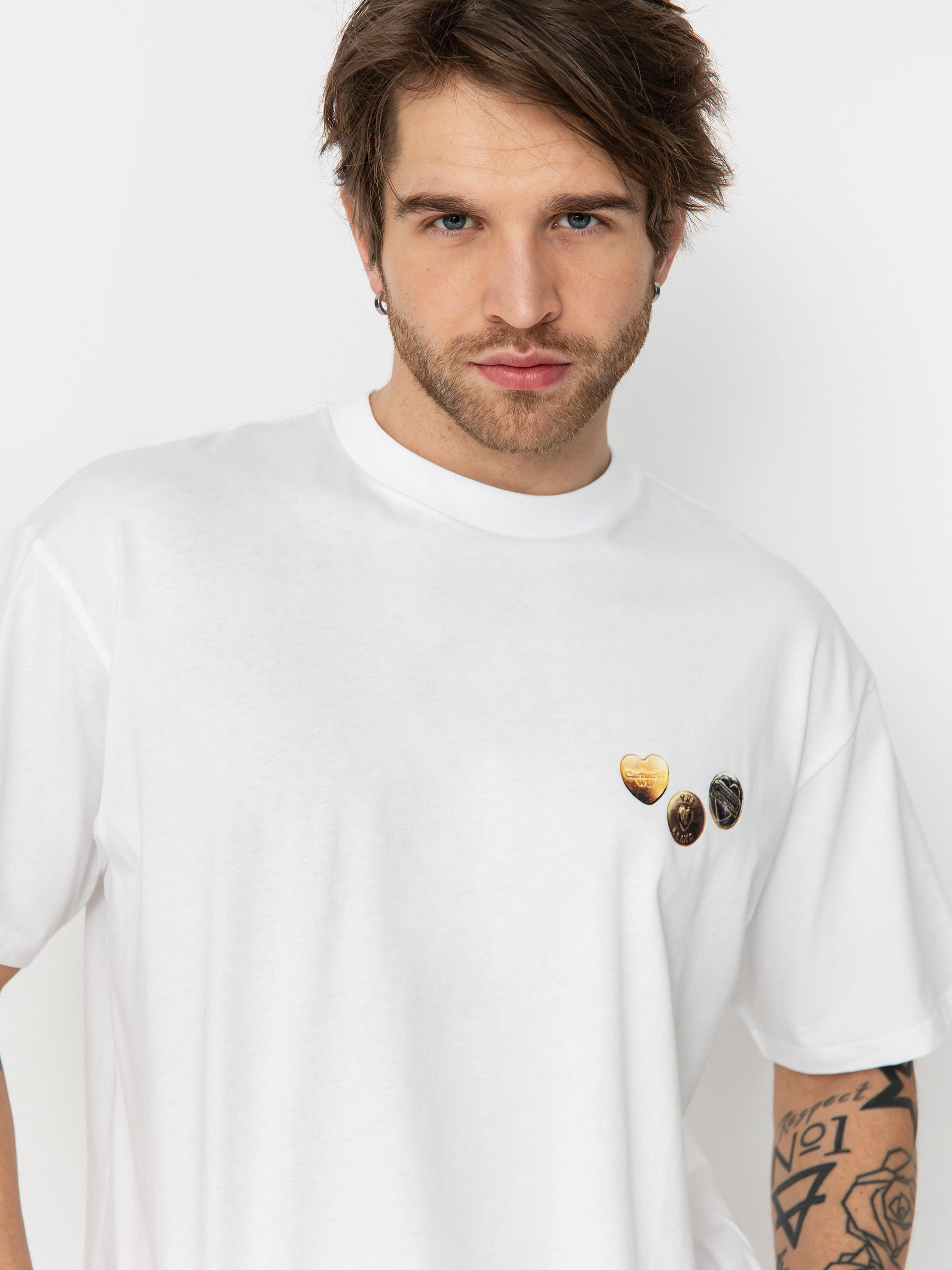 Carhartt WIP T-Shirt Button (white)