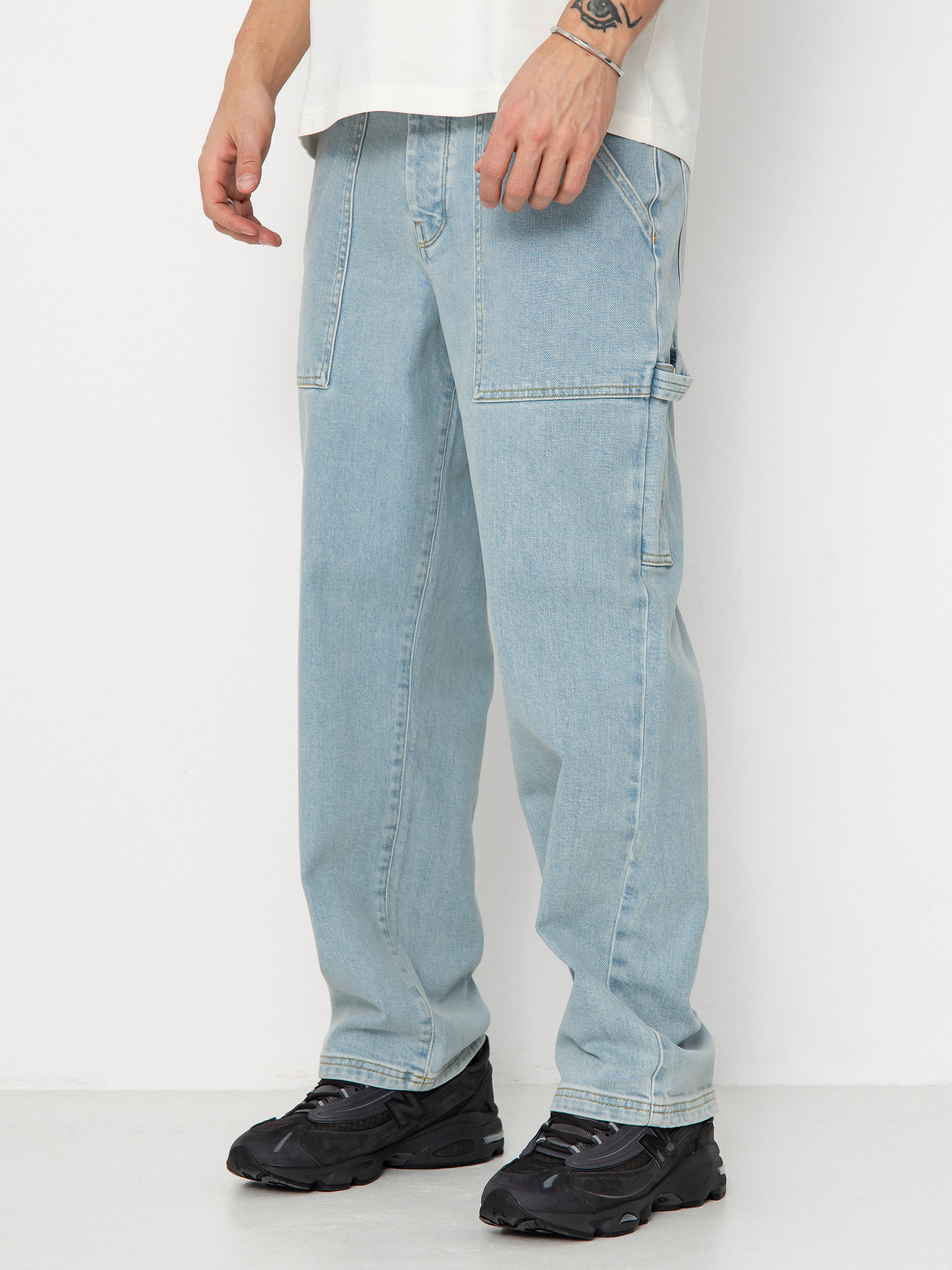 Homeboy X Tra Work Pants Denim Hose (moon)
