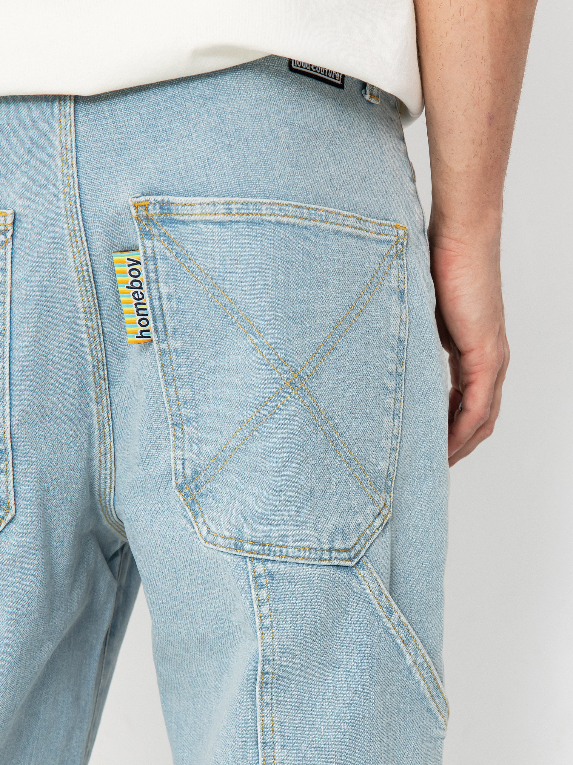 Homeboy X Tra Work Pants Denim Hose (moon)