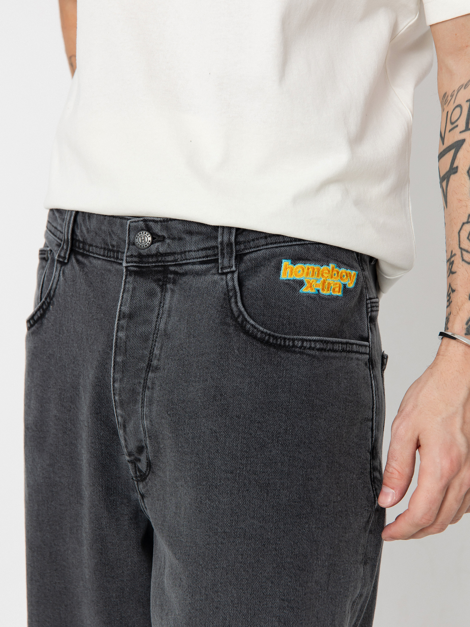 Homeboy X Tra Monster Denim Pants (washed grey)