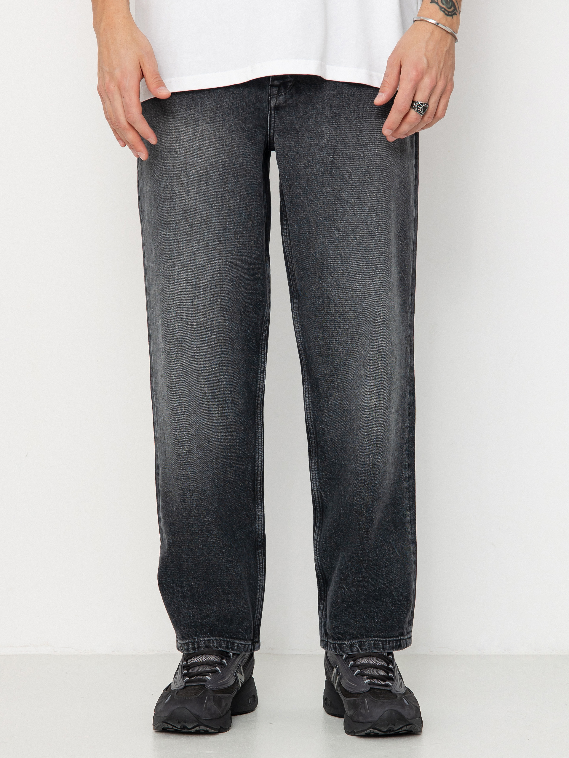Homeboy X Tra Baggy Vintage Denim Pants - black (vintage black)