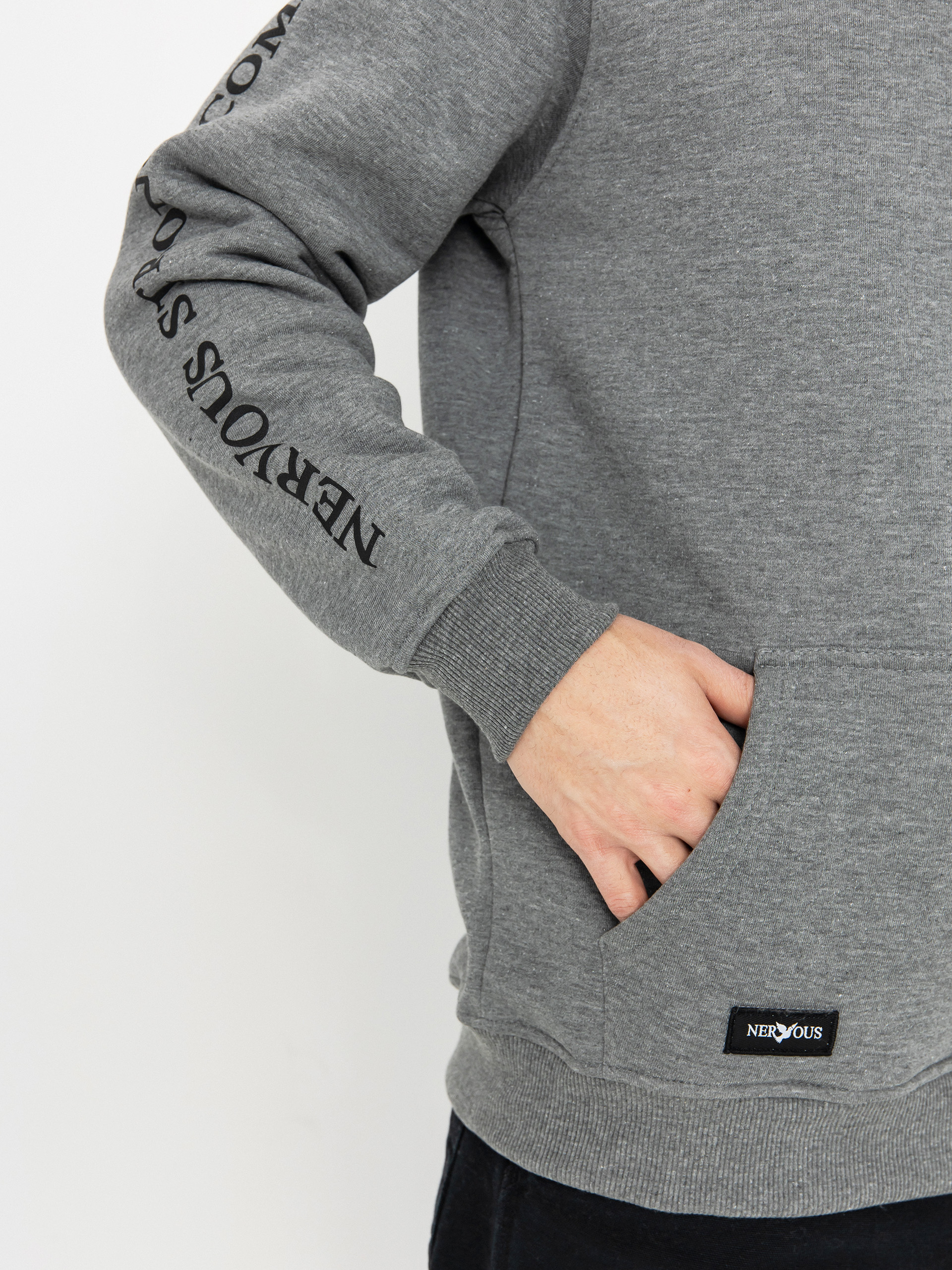 Nervous Icon HD Hoodie (light heather)