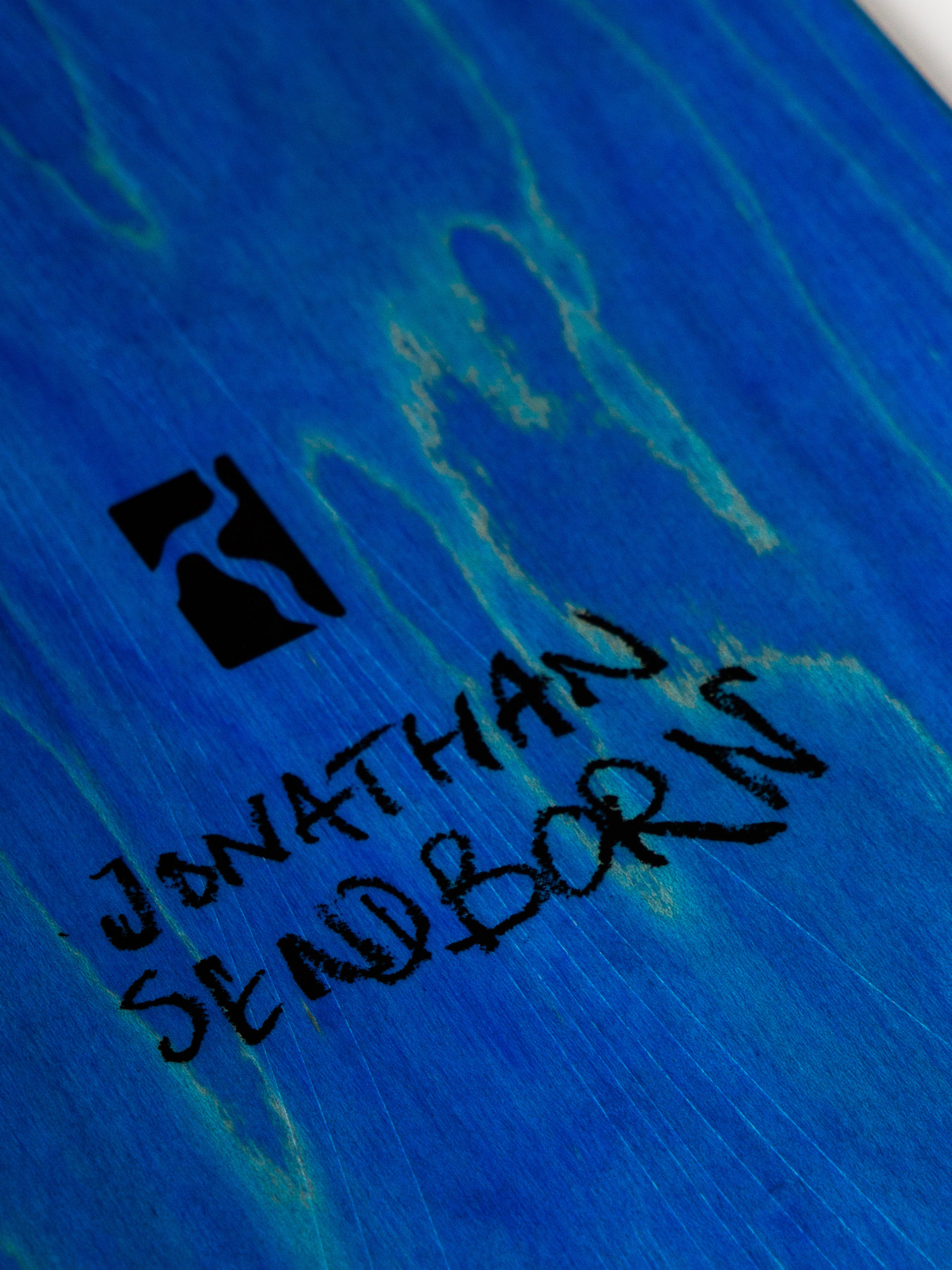 Poetic Collective Deck Skull Collage 2 MC (blue/white)