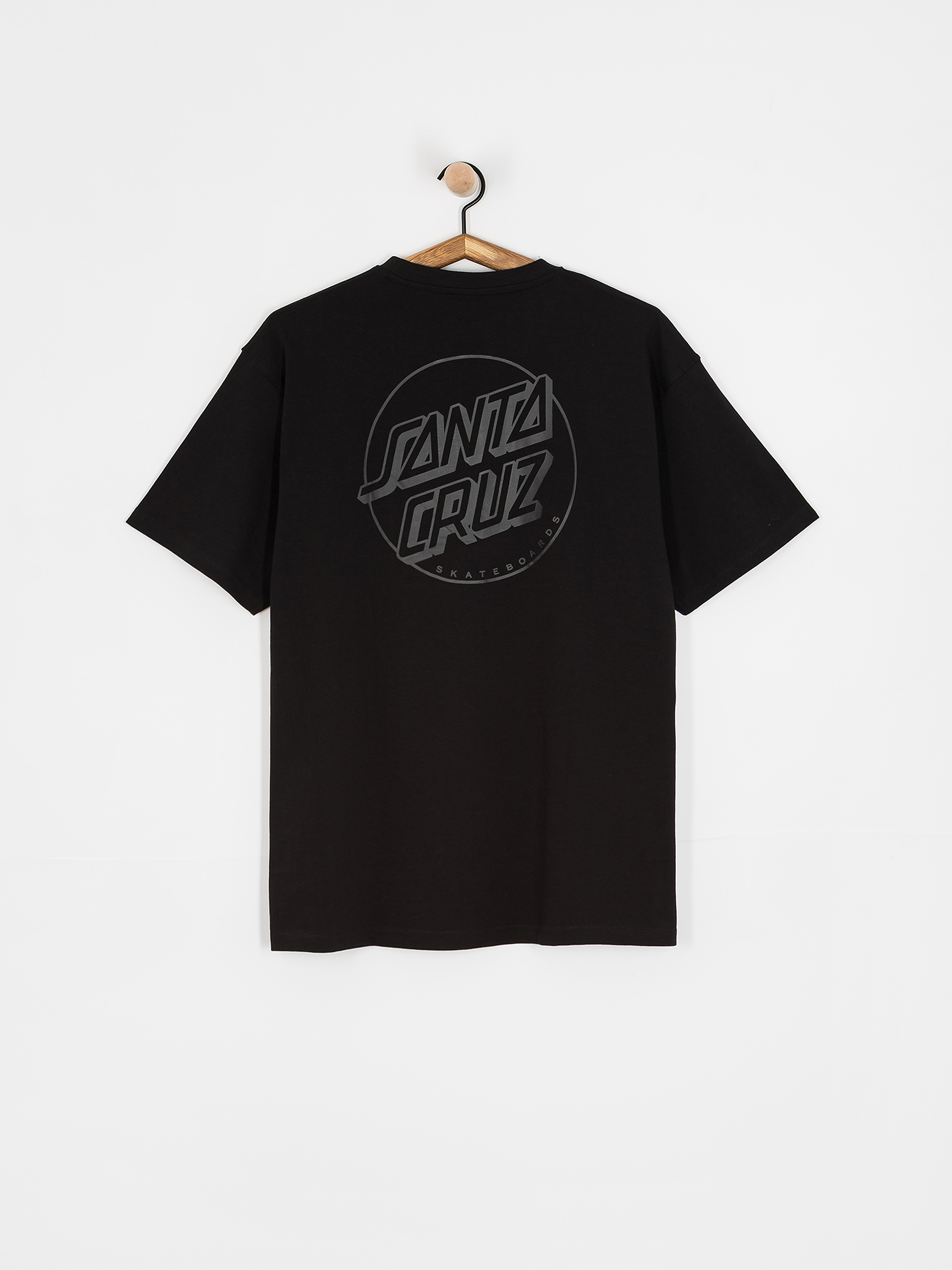 Santa Cruz Tonal Opus Dot Stripe T-Shirt (black)