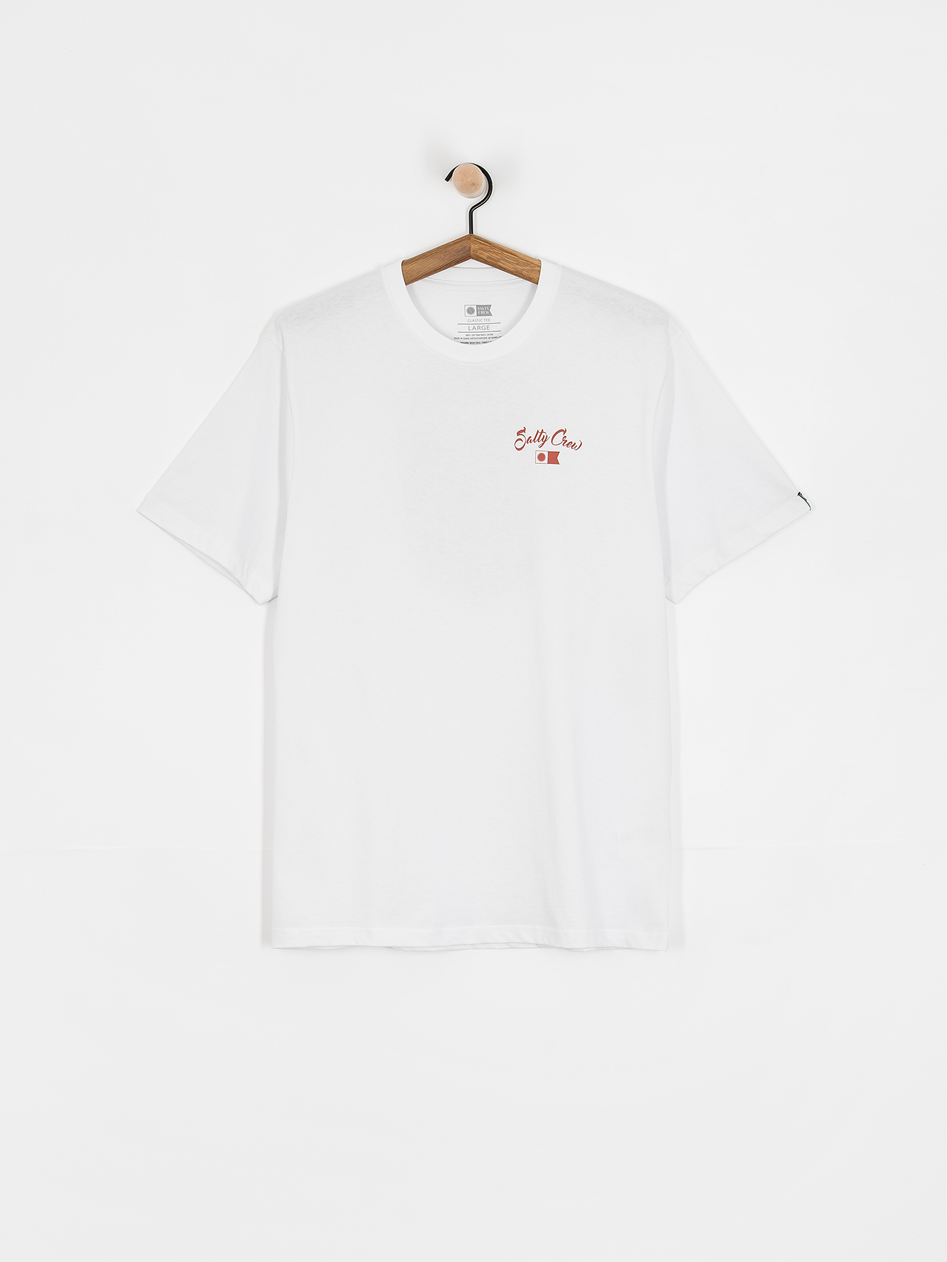 Salty Crew T-Shirt Red Fish Classic (white)