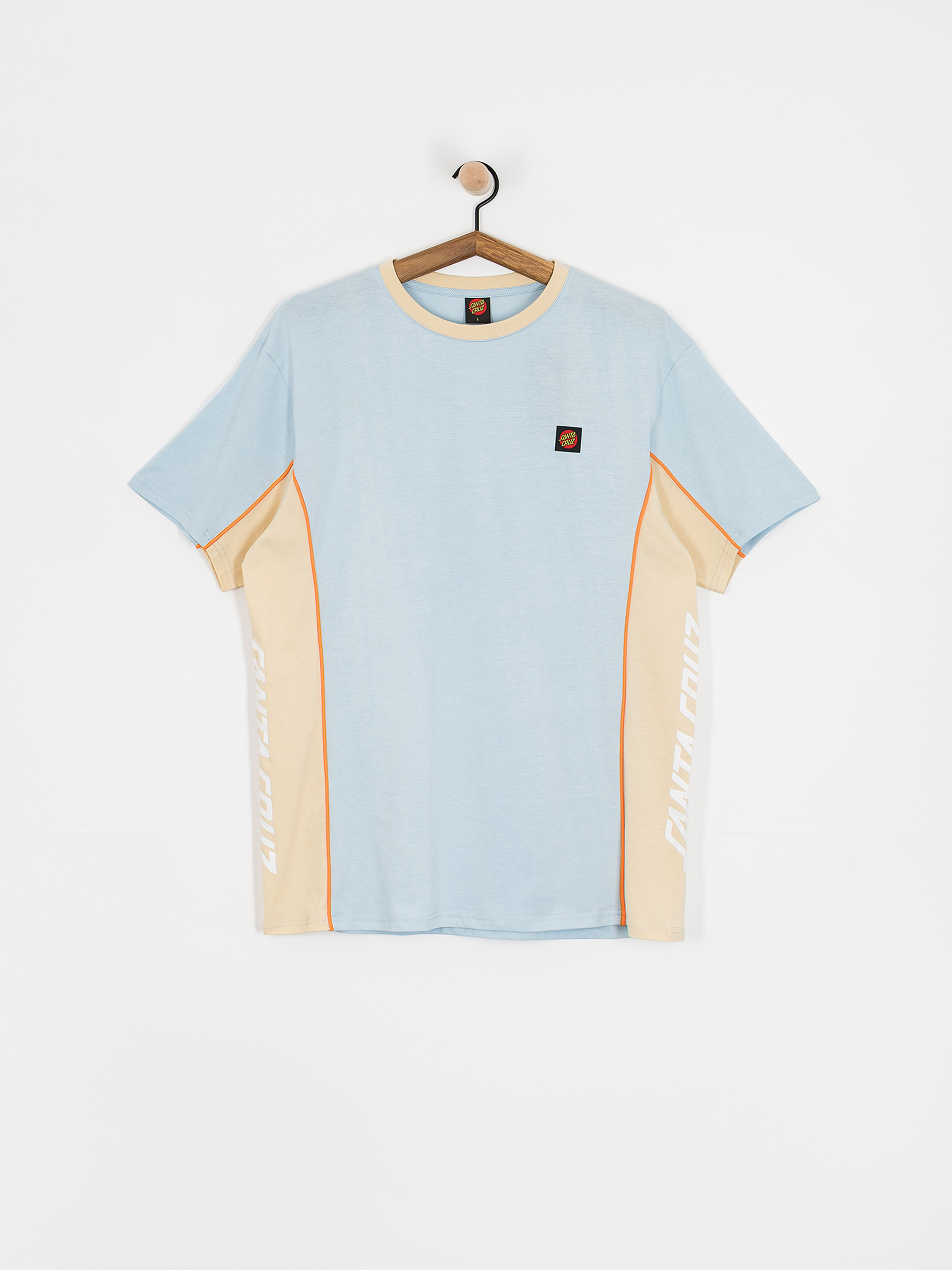 Santa Cruz T-Shirt Strip Racer (fresh blue/blond wood)