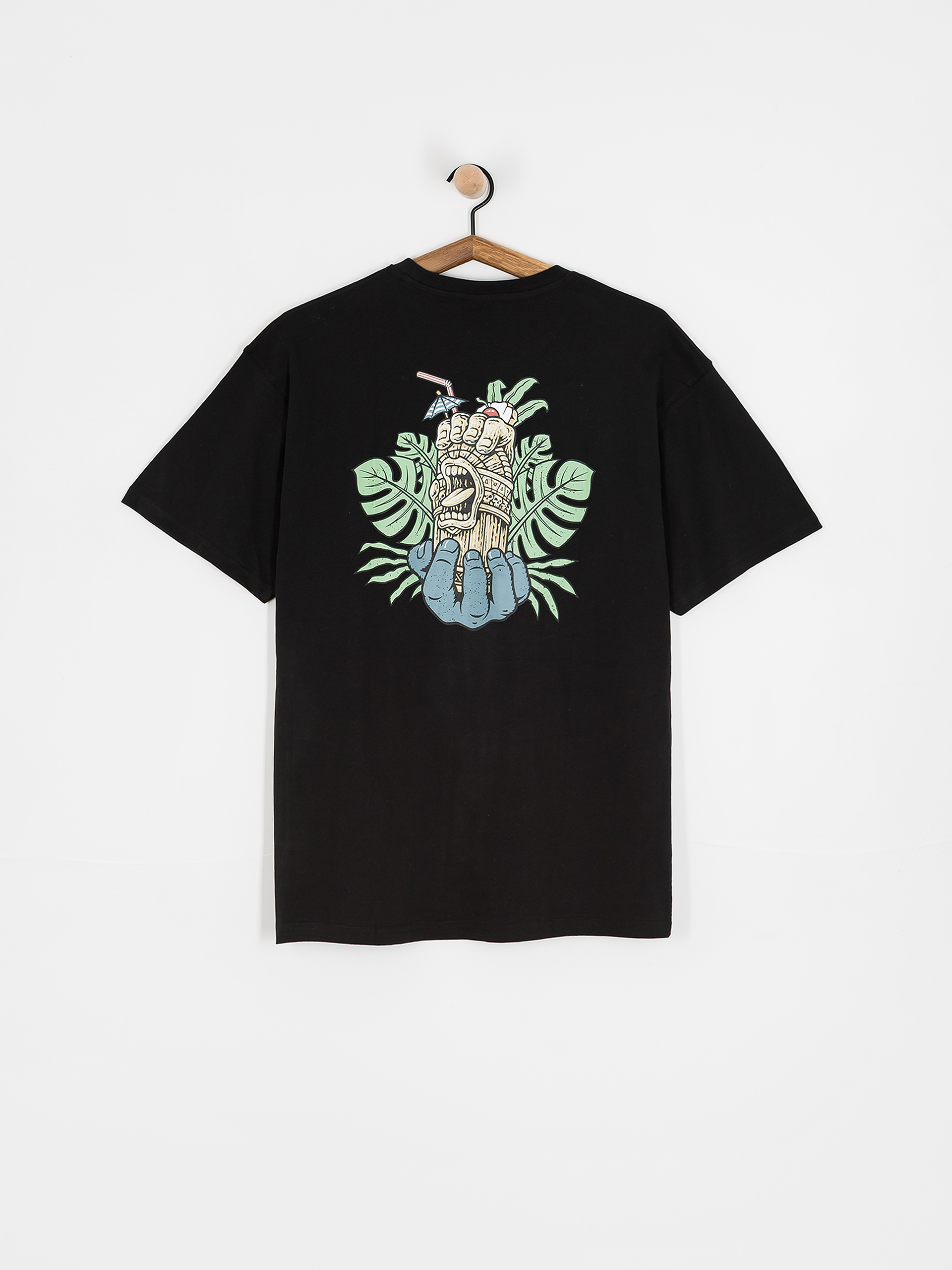 Santa Cruz T-Shirt Tiki Hand Strip (black)