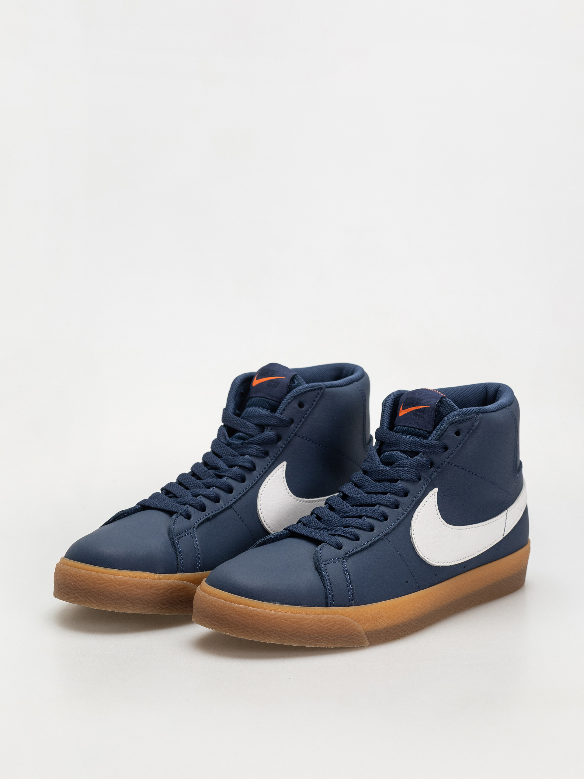Nike SB Zoom Blazer Mid Iso Schuhe (navy/white navy gum light brown)