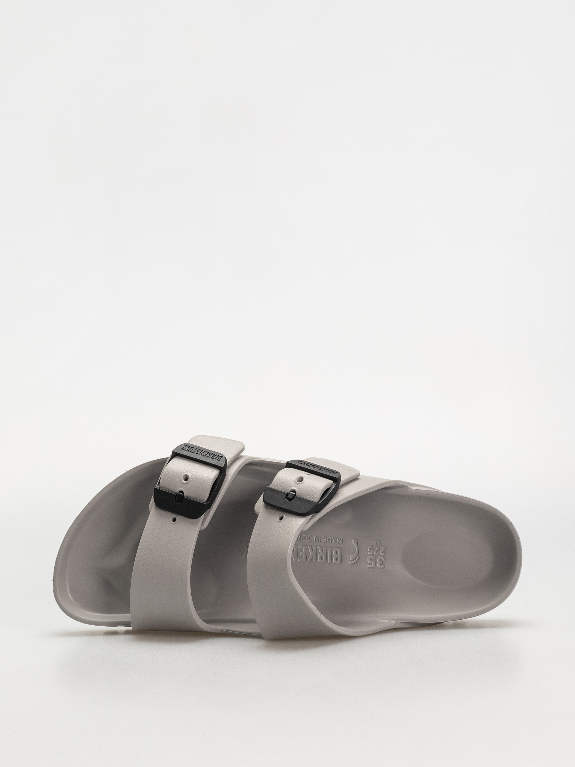 Birkenstock Arizona Stealth Buckle EVA Narrow Wmn Flip Flops (stone coin/black)