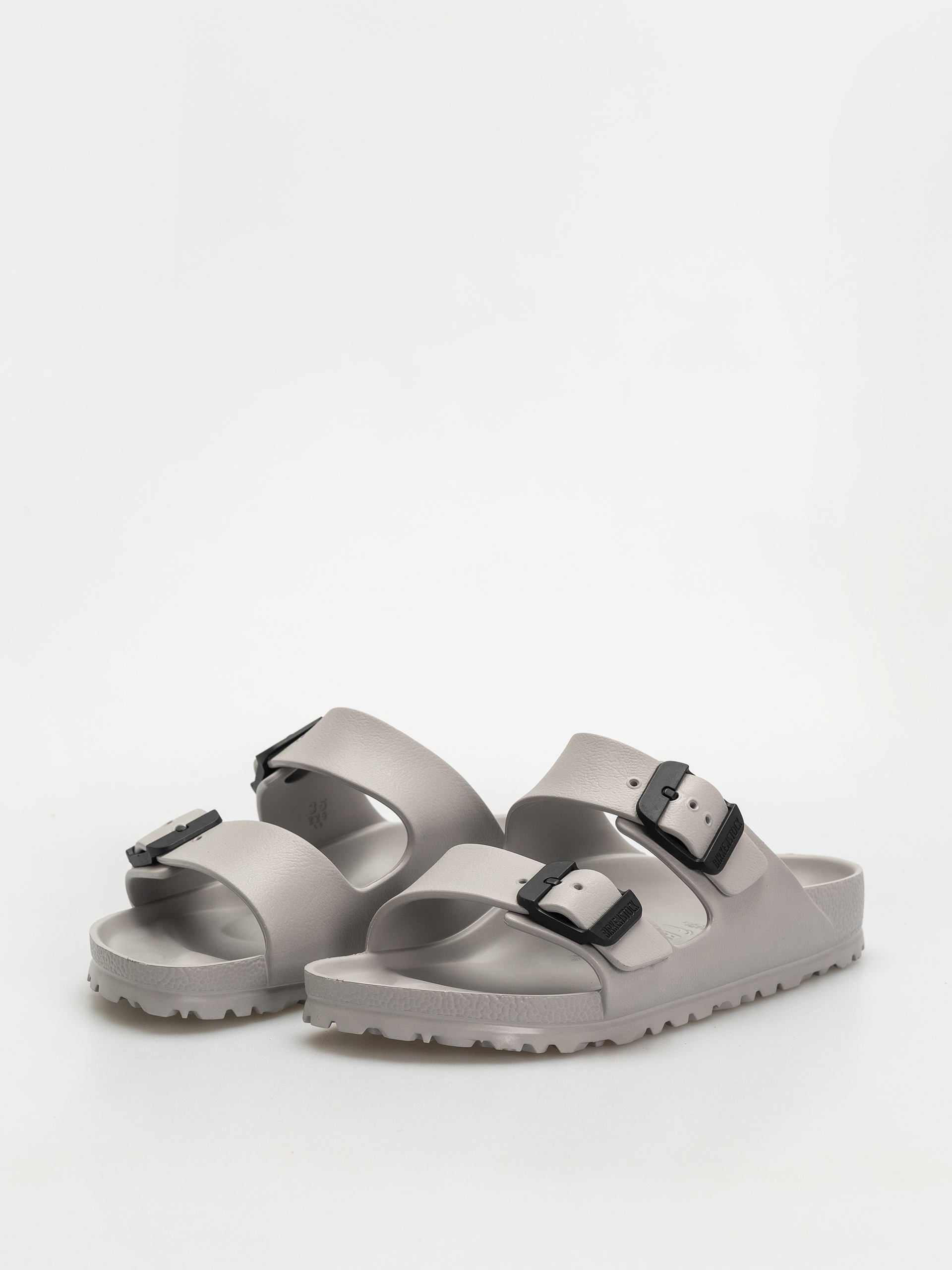 Birkenstock Arizona Stealth Buckle EVA Narrow Wmn Flip-flops (stone coin/black)