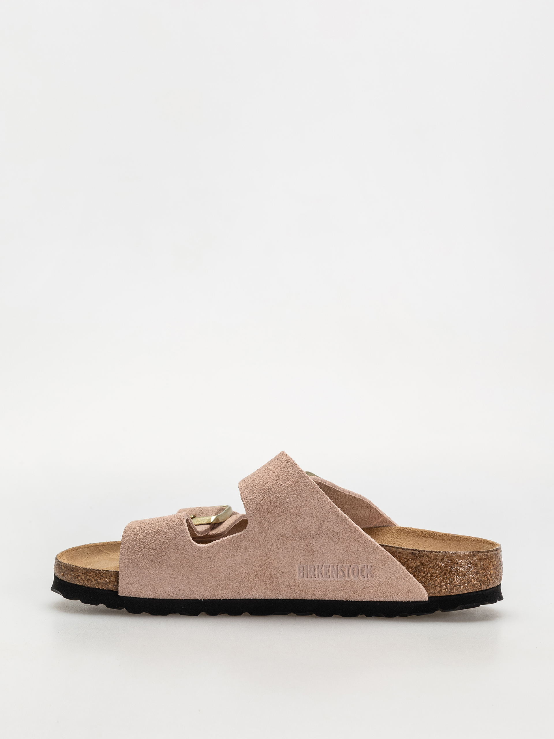Birkenstock Arizona Suede Leather Narrow Wmn Flip-flops (light rose)