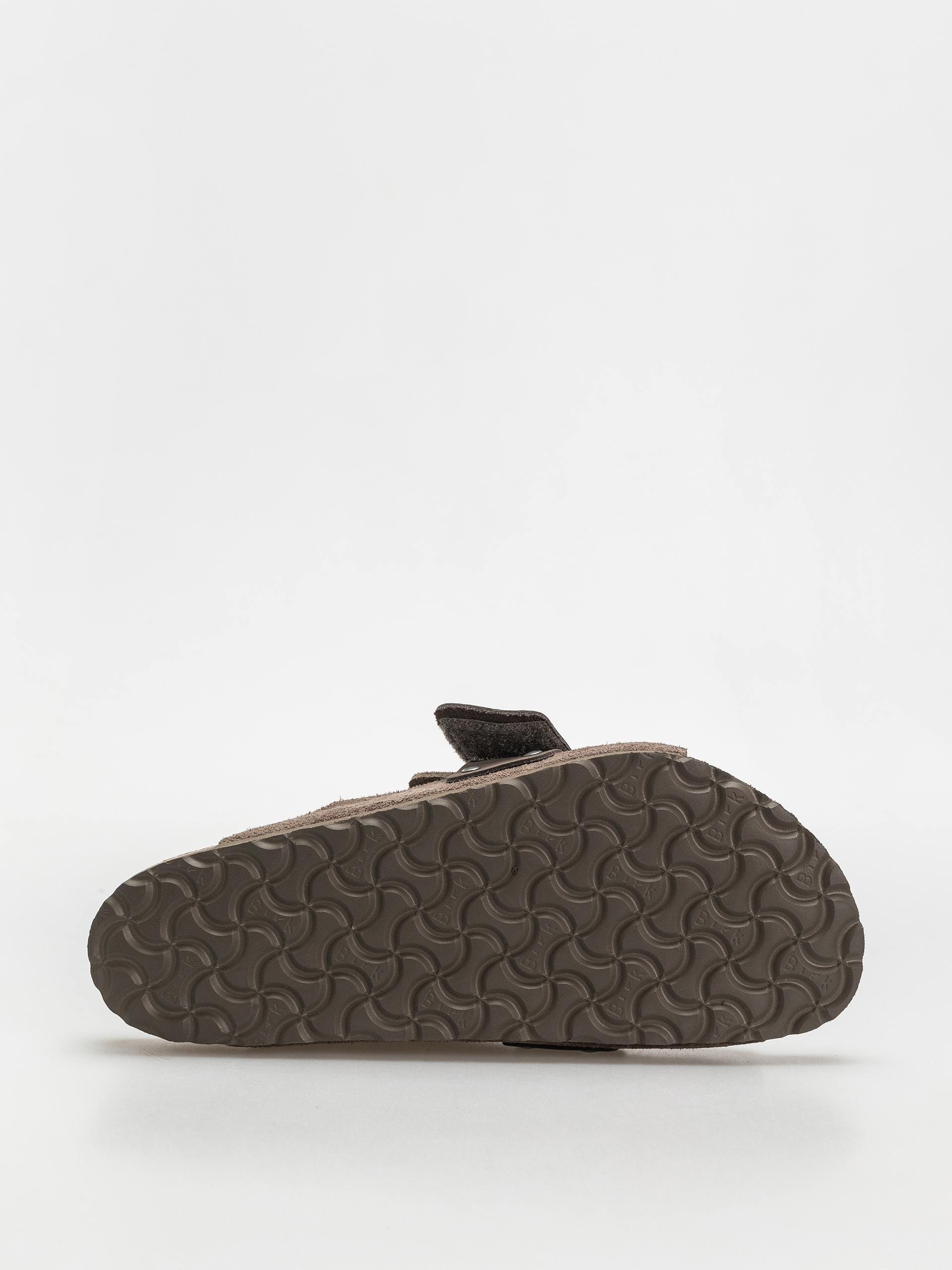 Birkenstock Kyoto Nubuck Suede Leather Regular Flip-flops (concrete gray)