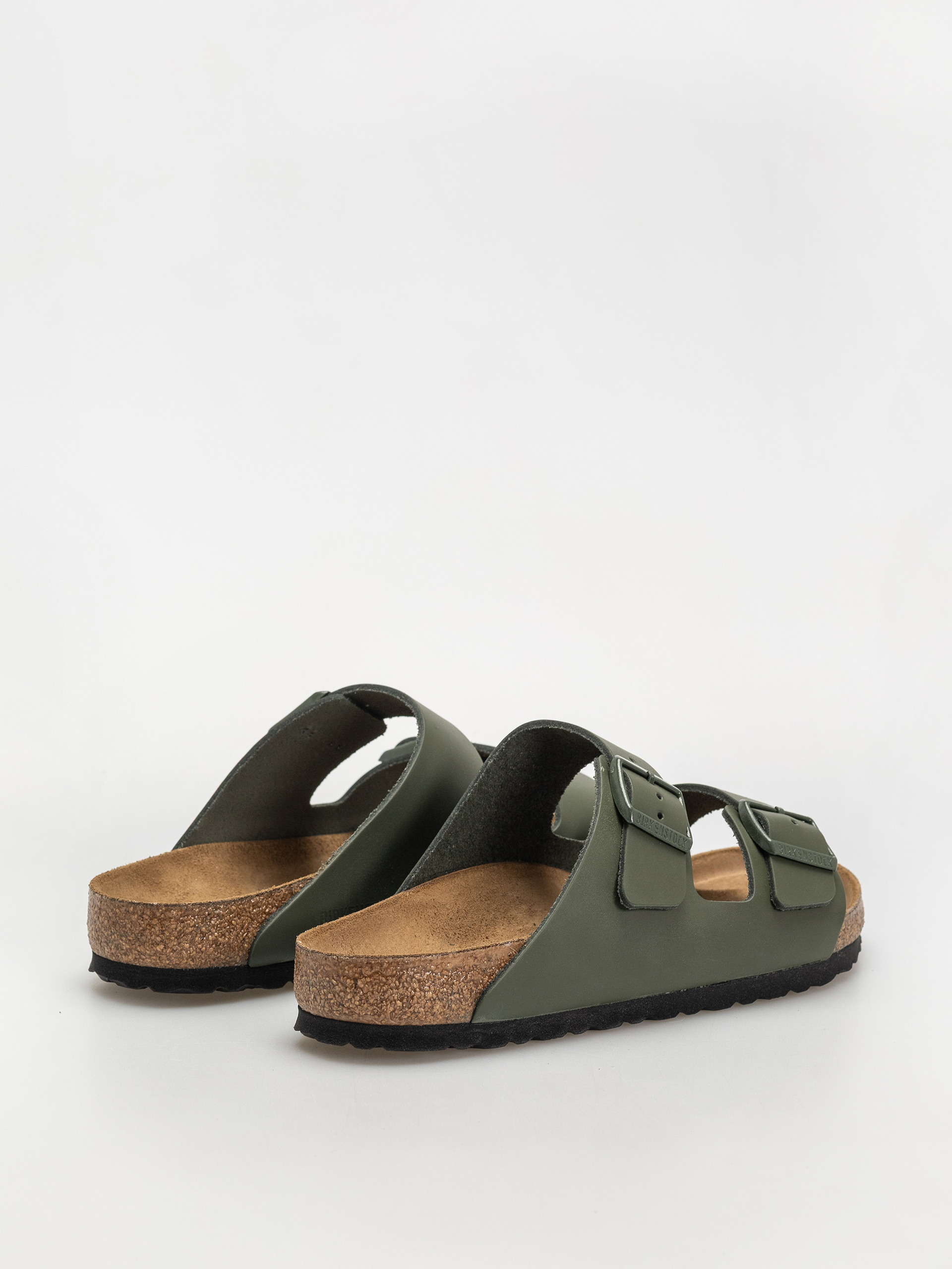Birkenstock Arizona Natural Leather Regular Flip-flops (thyme)