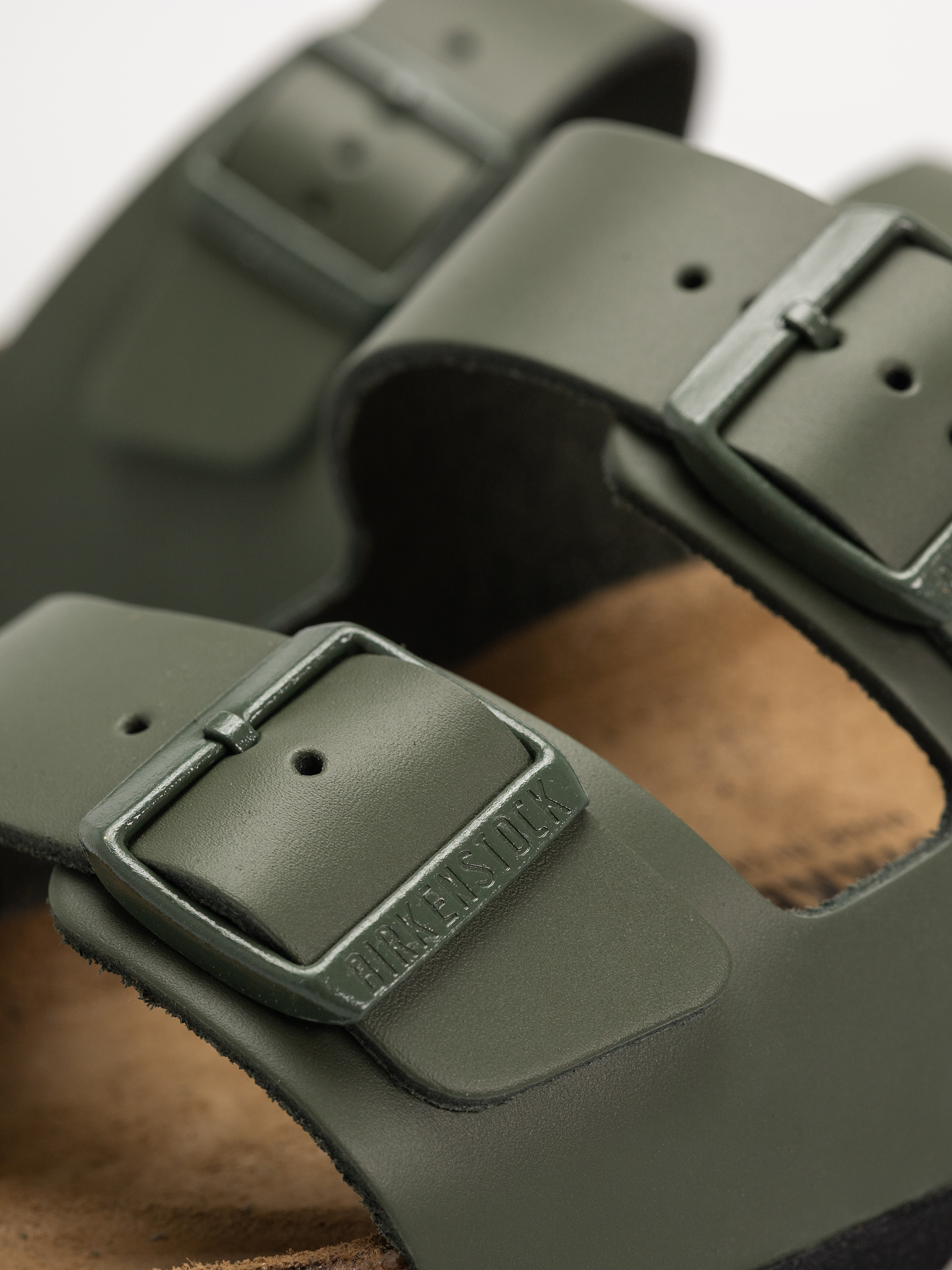 Birkenstock Arizona Natural Leather Regular Flip-flops (thyme)