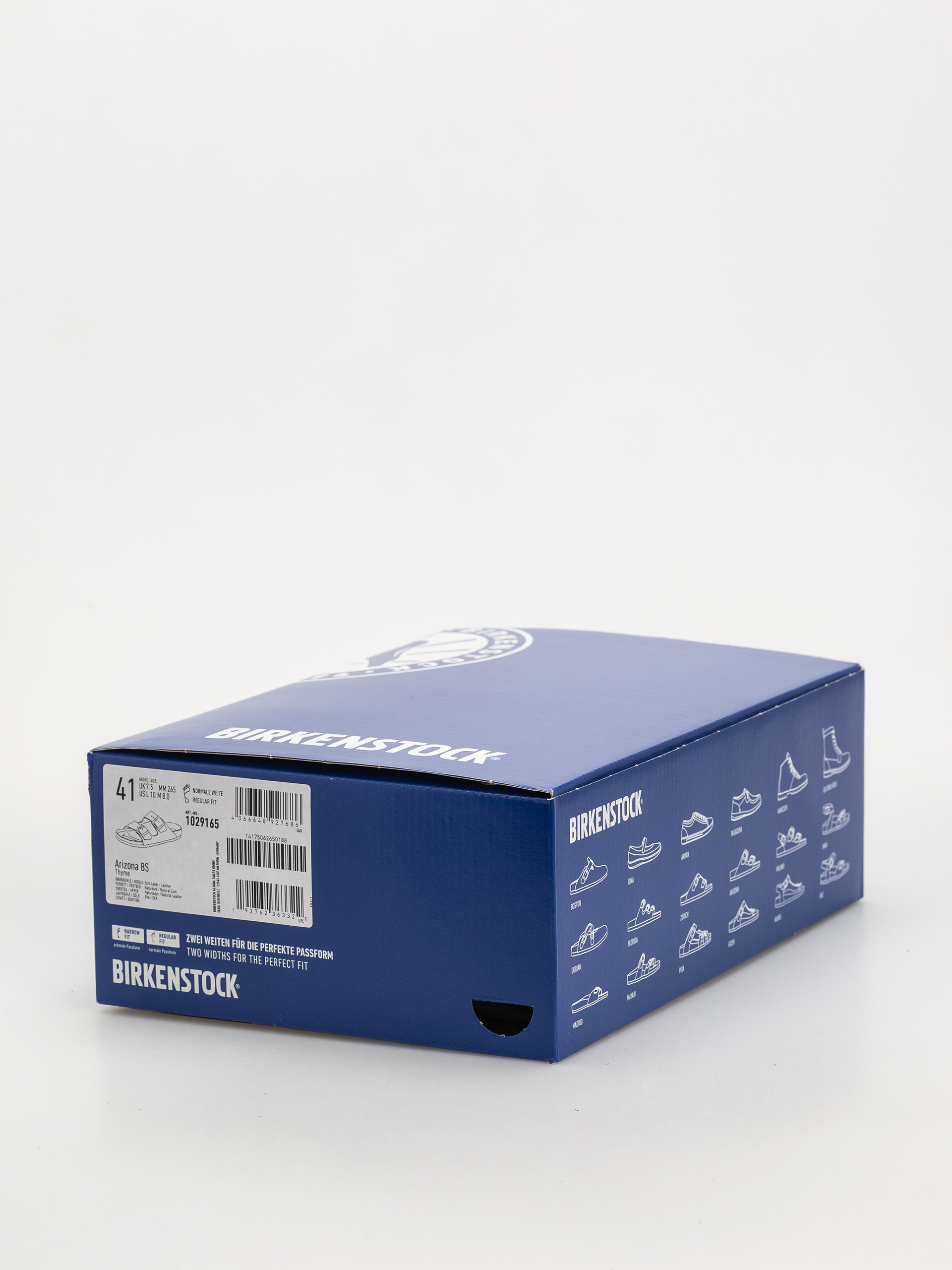 Birkenstock Arizona Natural Leather Regular Flip-flops (thyme)