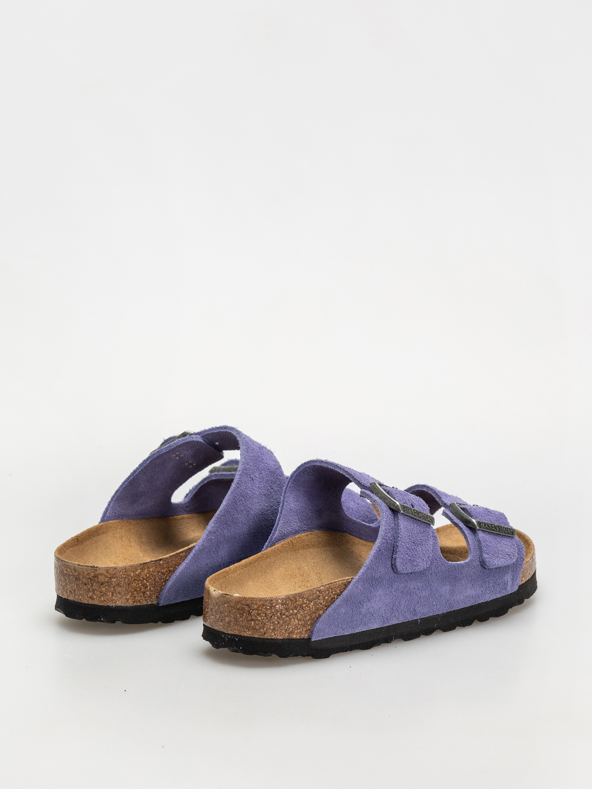 Birkenstock Arizona Suede Leather Narrow Wmn Flip-flops (purple dusk)