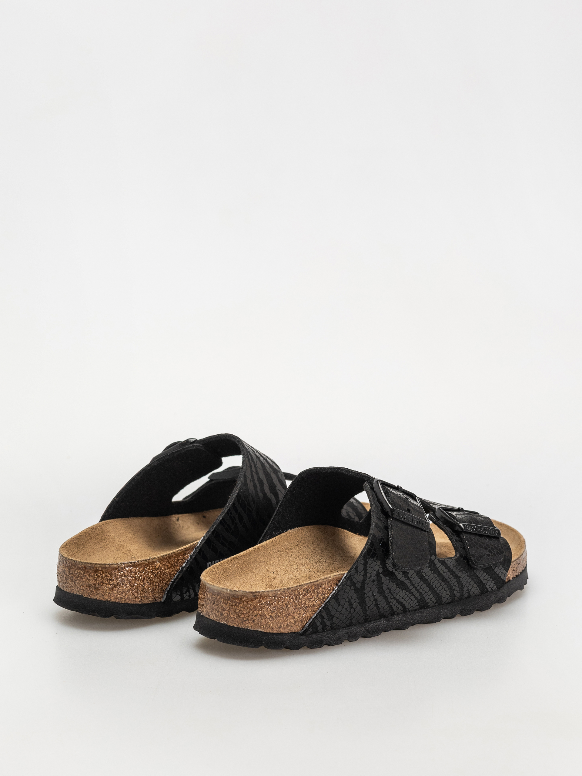 Birkenstock Arizona Animal Print Narrow Wmn Flip Flops (zebra black)