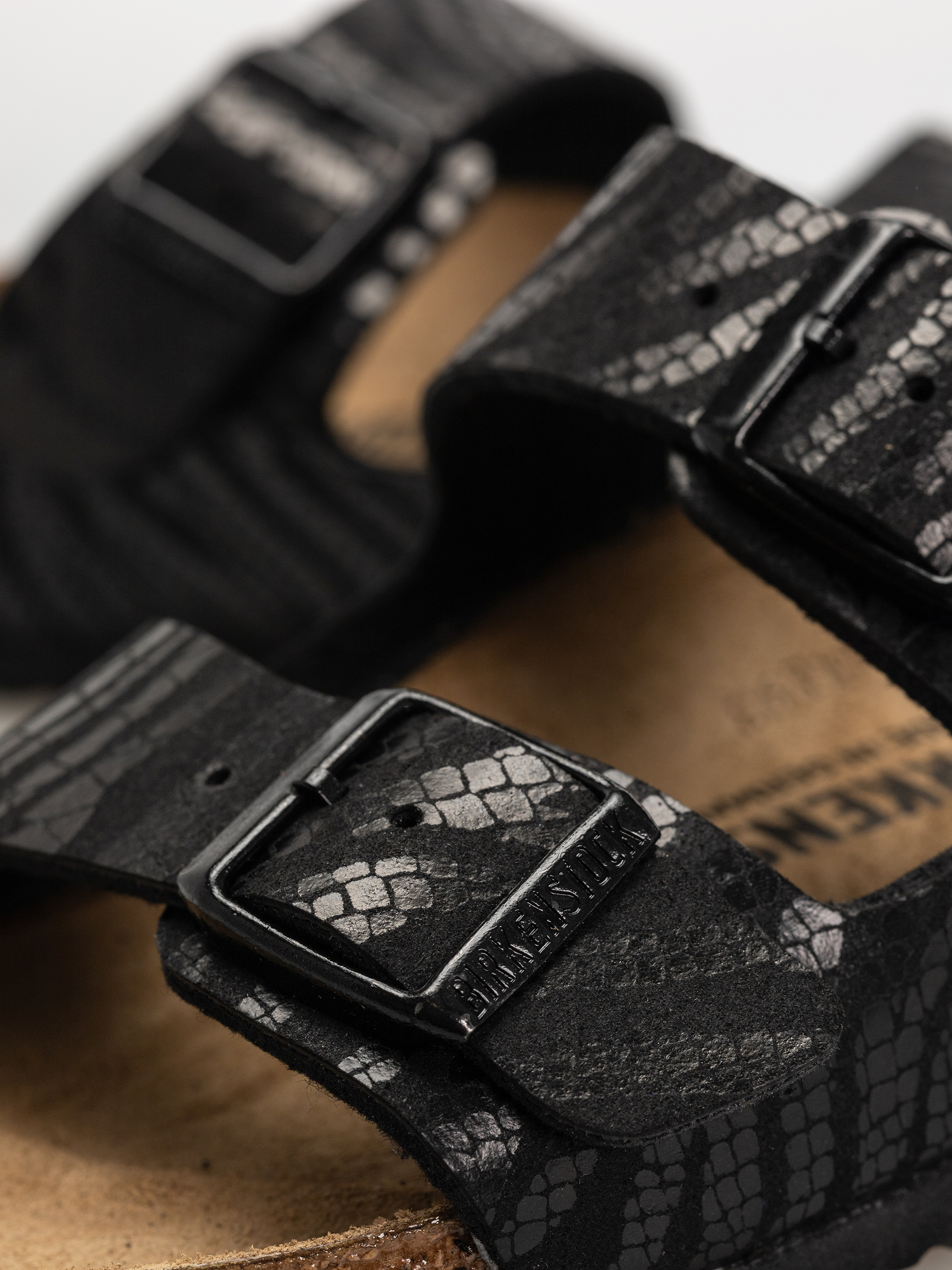 Birkenstock Arizona Animal Print Narrow Wmn Flip Flops (zebra black)