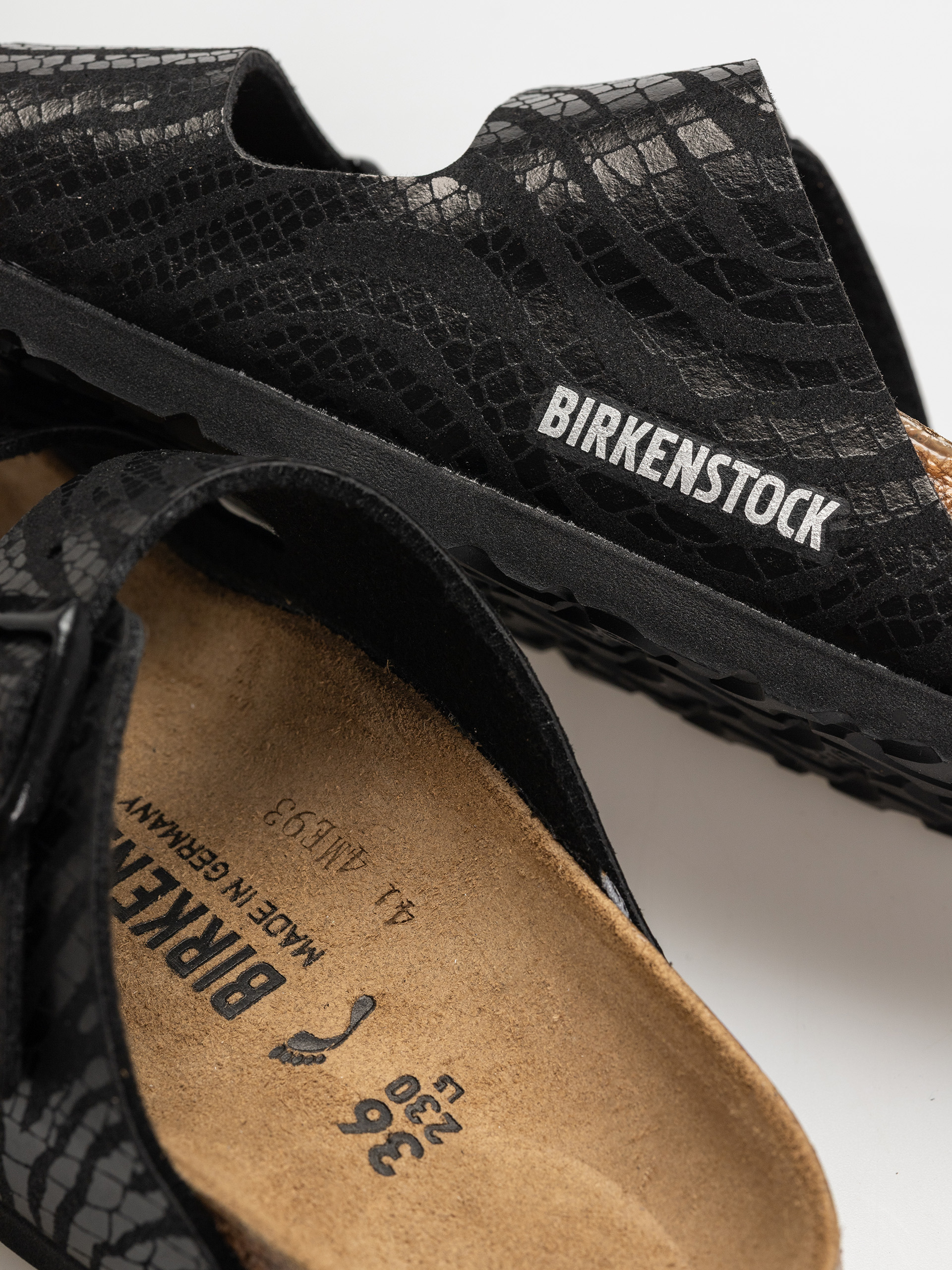 Birkenstock Arizona Animal Print Narrow Wmn Flip Flops (zebra black)