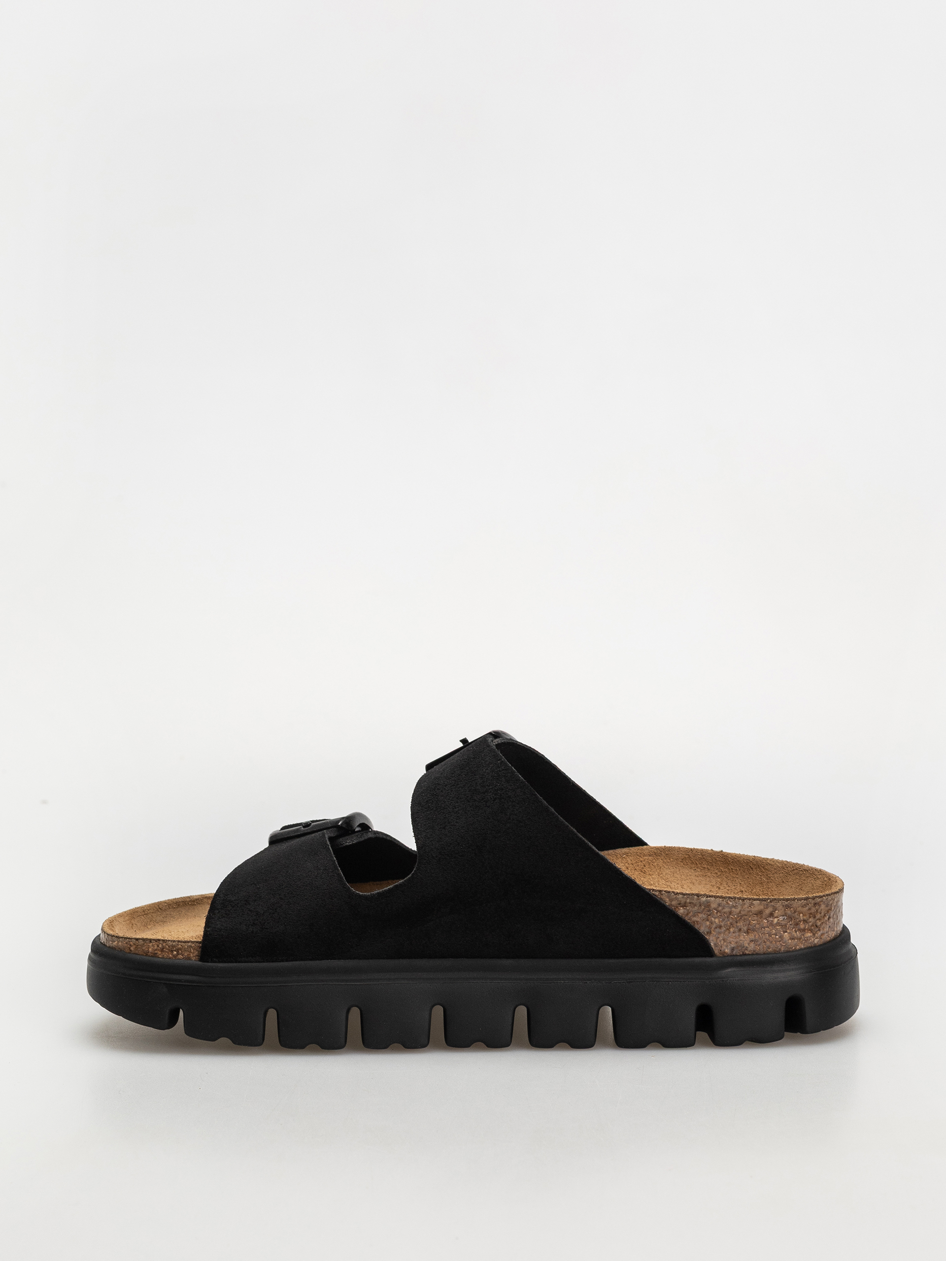 Birkenstock Arizona Chunky Suede Narrow Wmn Flip-flops (black/black)