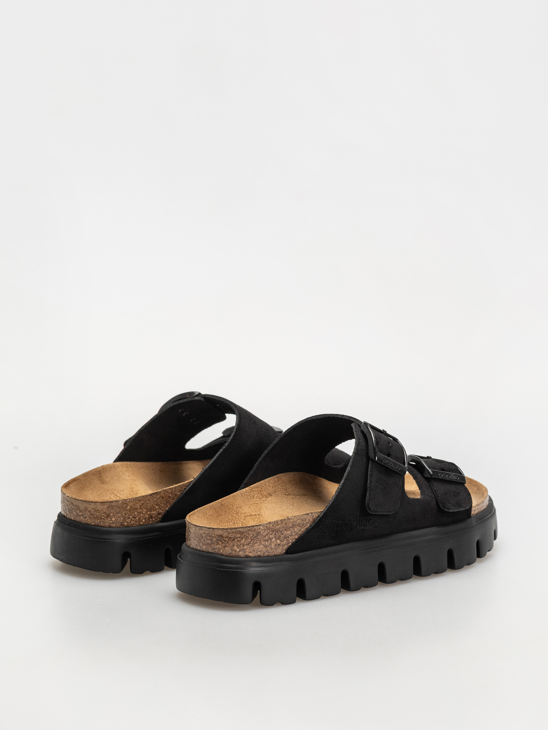 Birkenstock Arizona Chunky Suede Narrow Wmn Flip-flops (black/black)