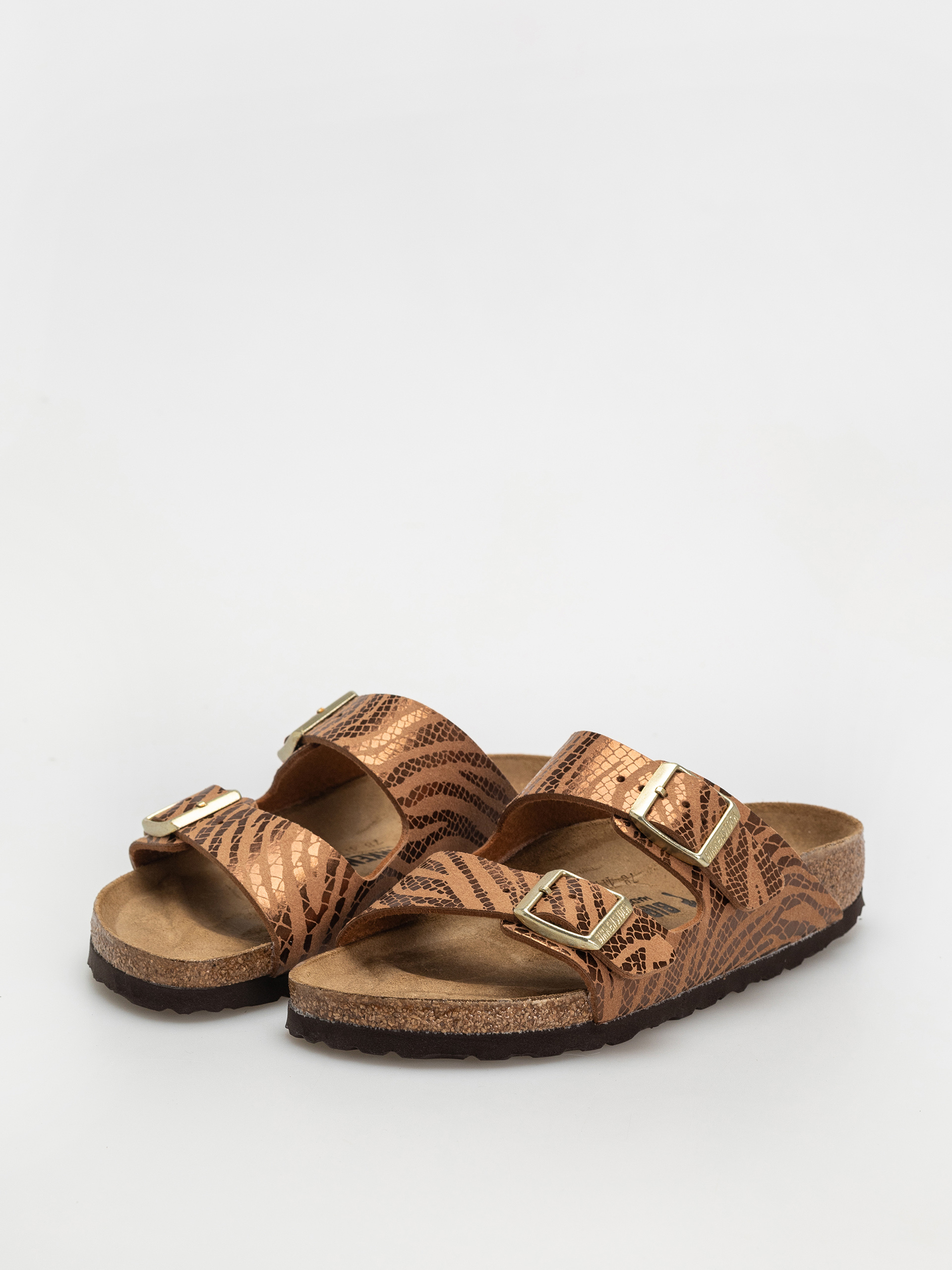 Birkenstock Arizona Animal Print Narrow Wmn Flip-flops (zebra pecan)