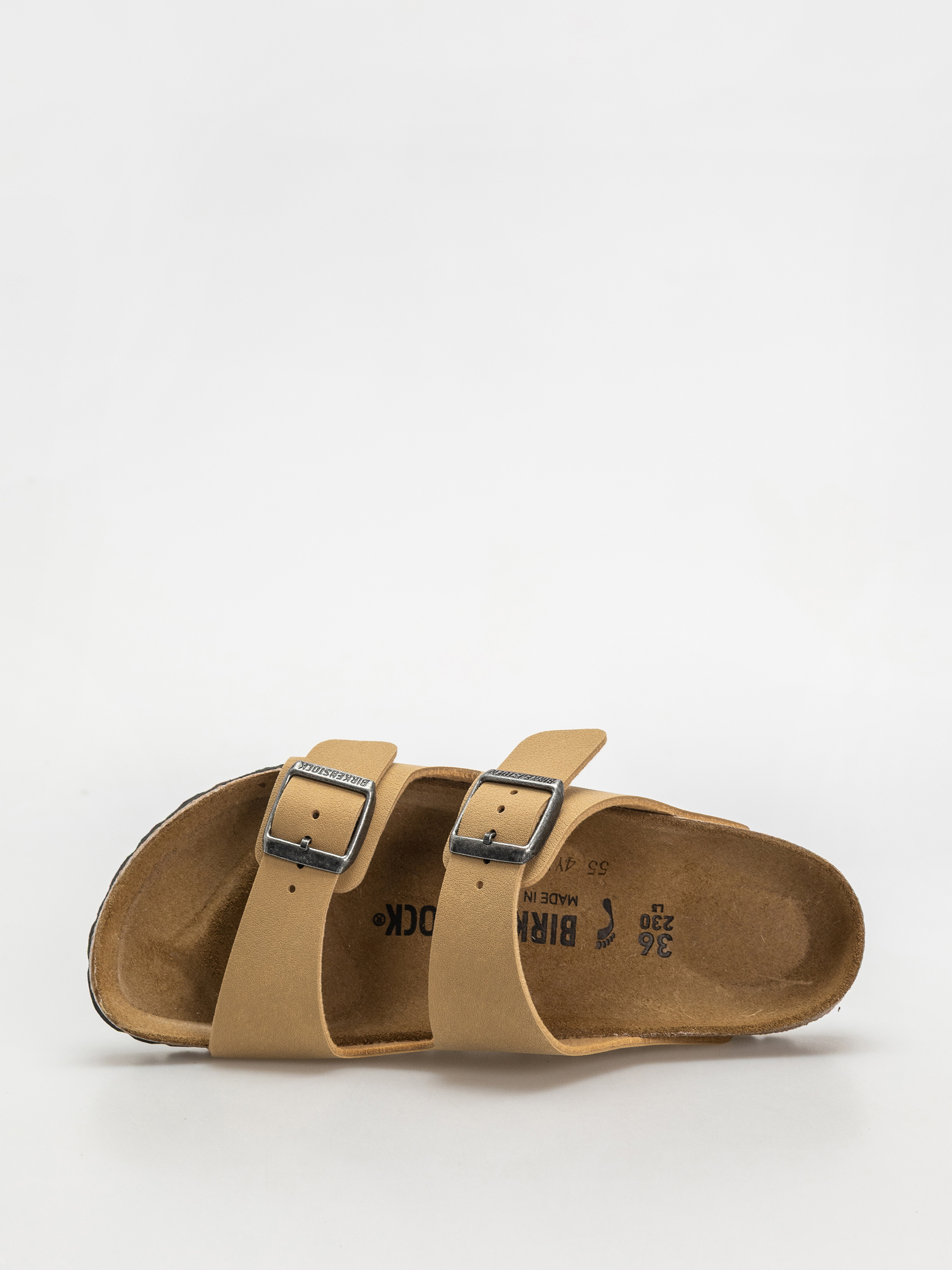 Birkenstock Arizona Birkibuc Narrow Wmn Flip-flops (latte cream)