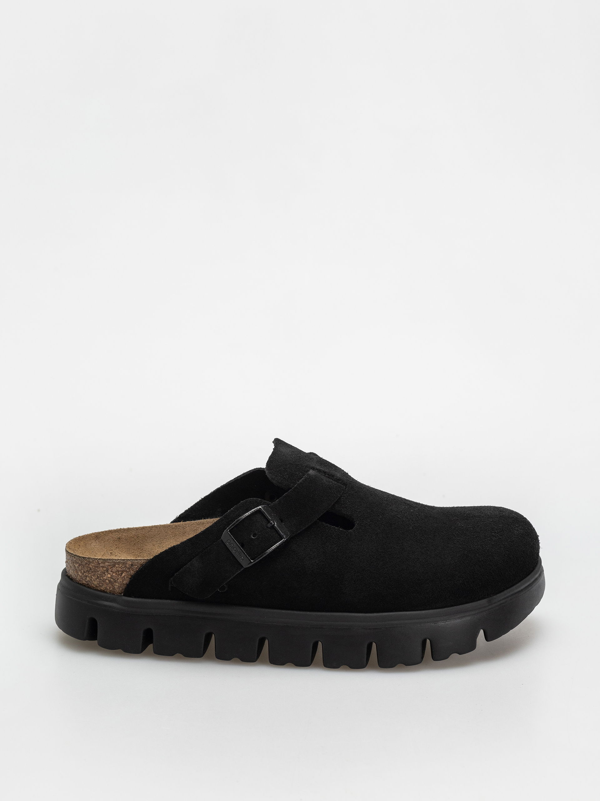 Birkenstock Flip-flops Boston Chunky Suede Narrow Wmn (black/black)