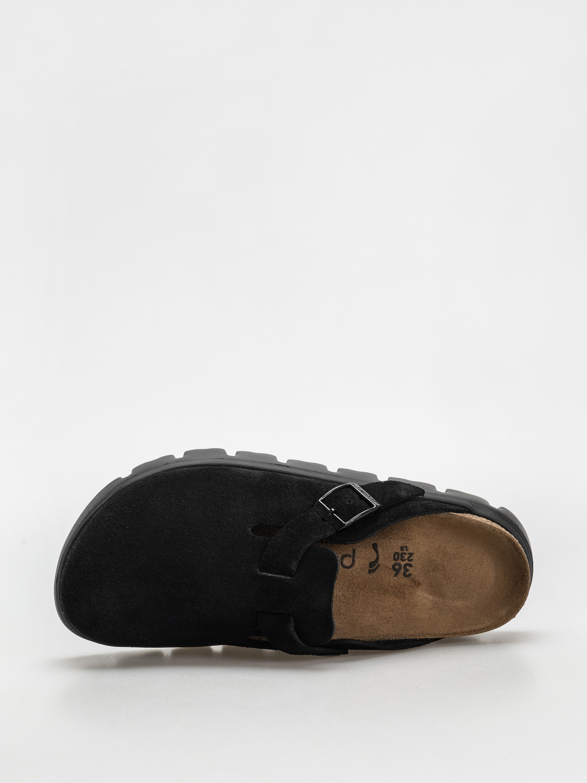 Birkenstock Flip-flops Boston Chunky Suede Narrow Wmn (black/black)