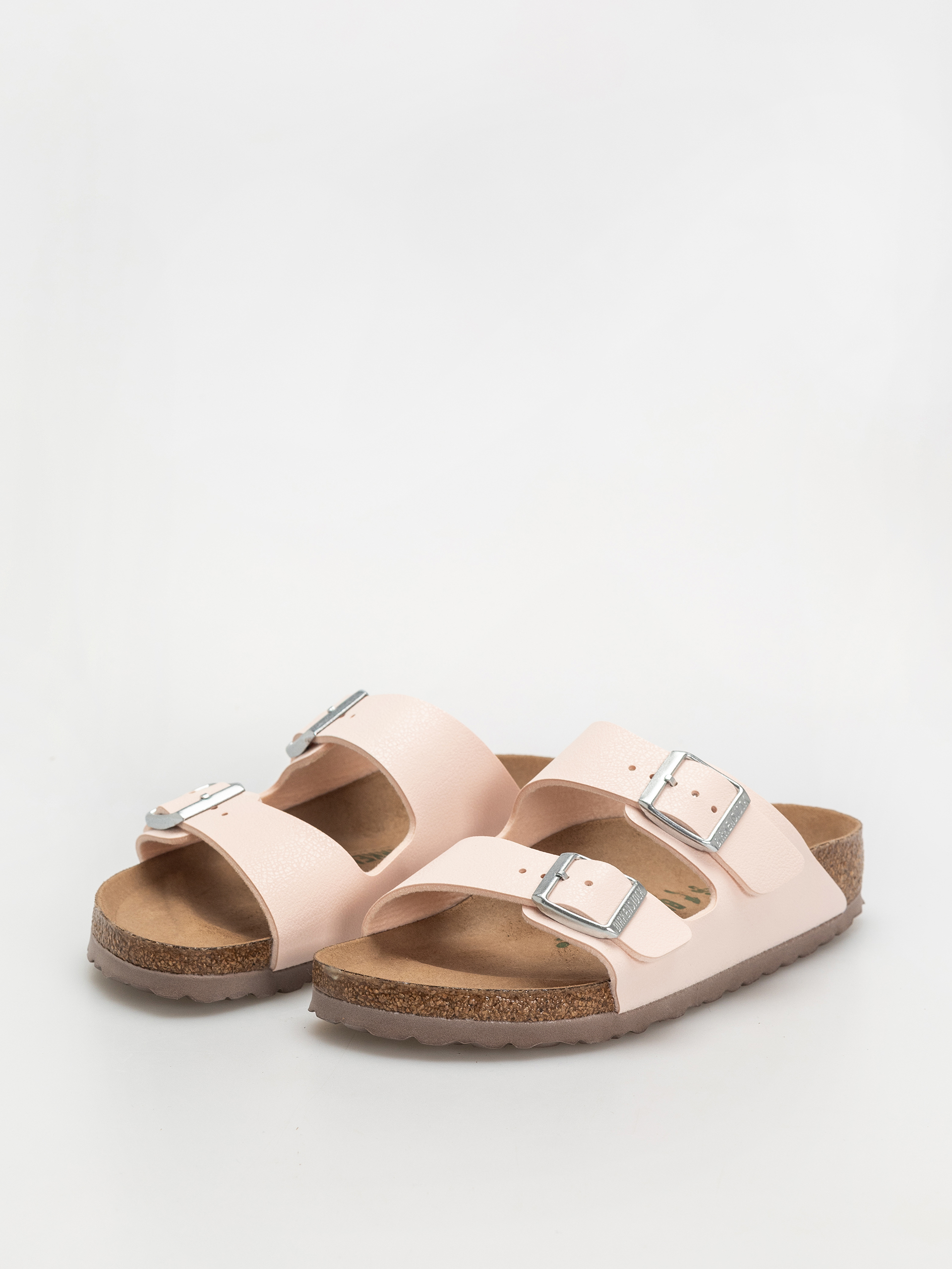 Birkenstock Arizona Birko Flor Nubuck Narrow Wmn Flip Flops (light rose)